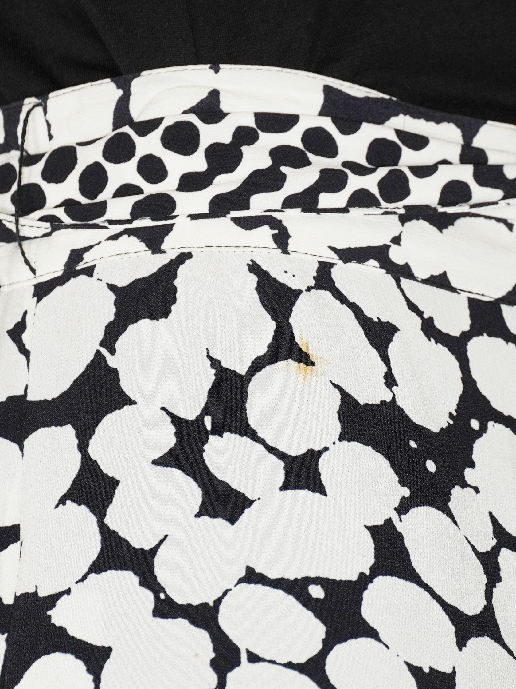 Spot Print Midi Skirt