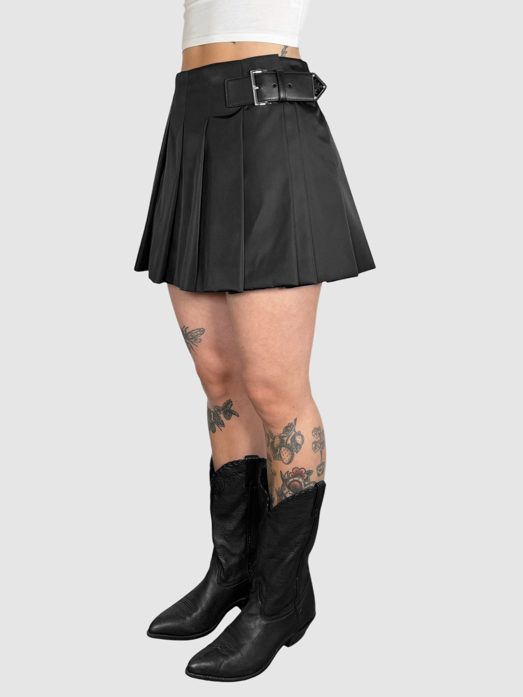 Re-Nylon Pleated Skirt