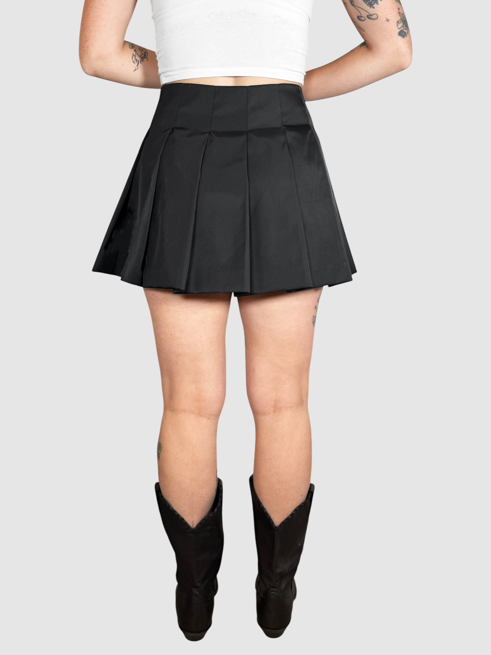 Re-Nylon Pleated Skirt
