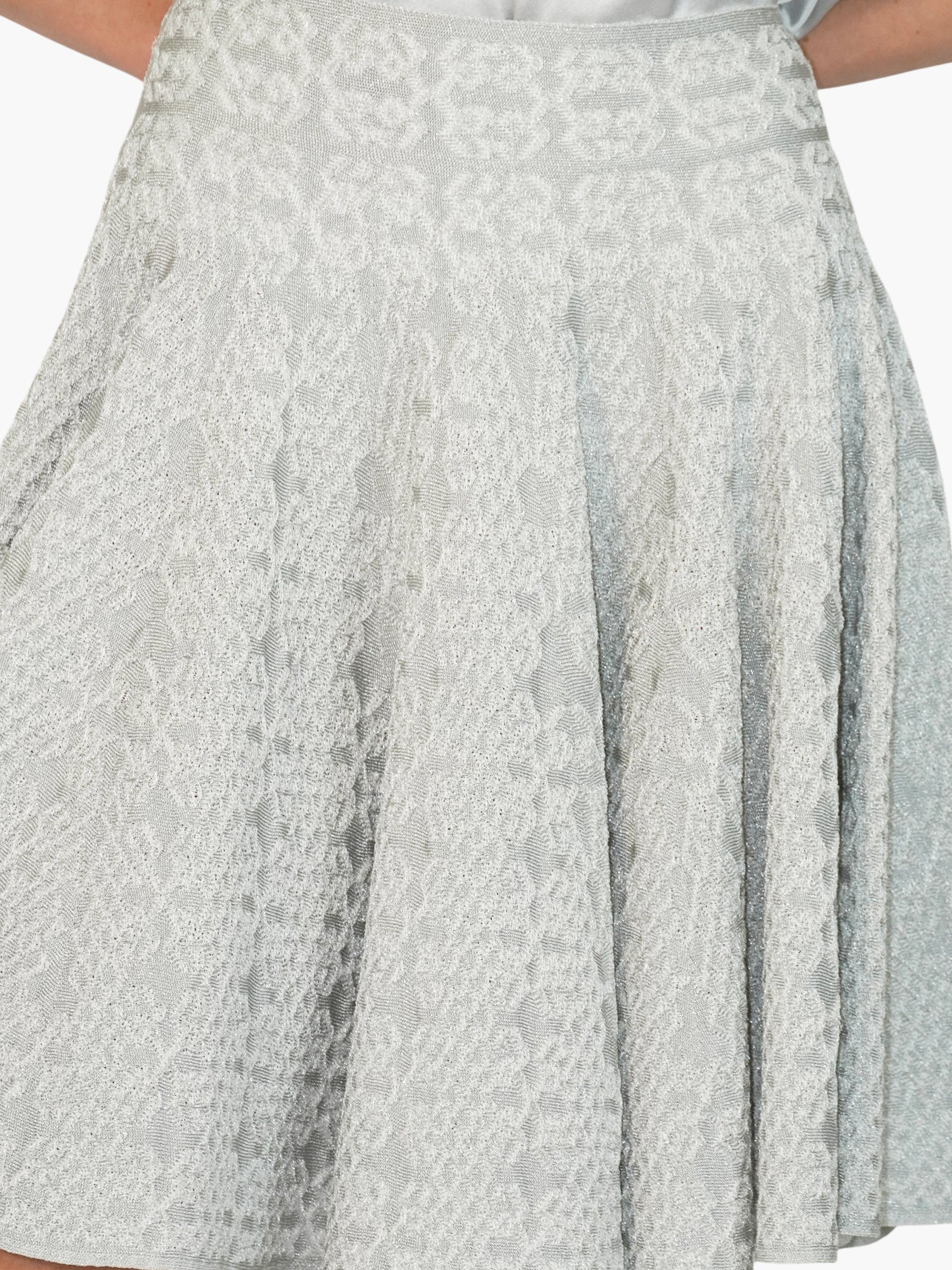 Textured A-Line Skirt