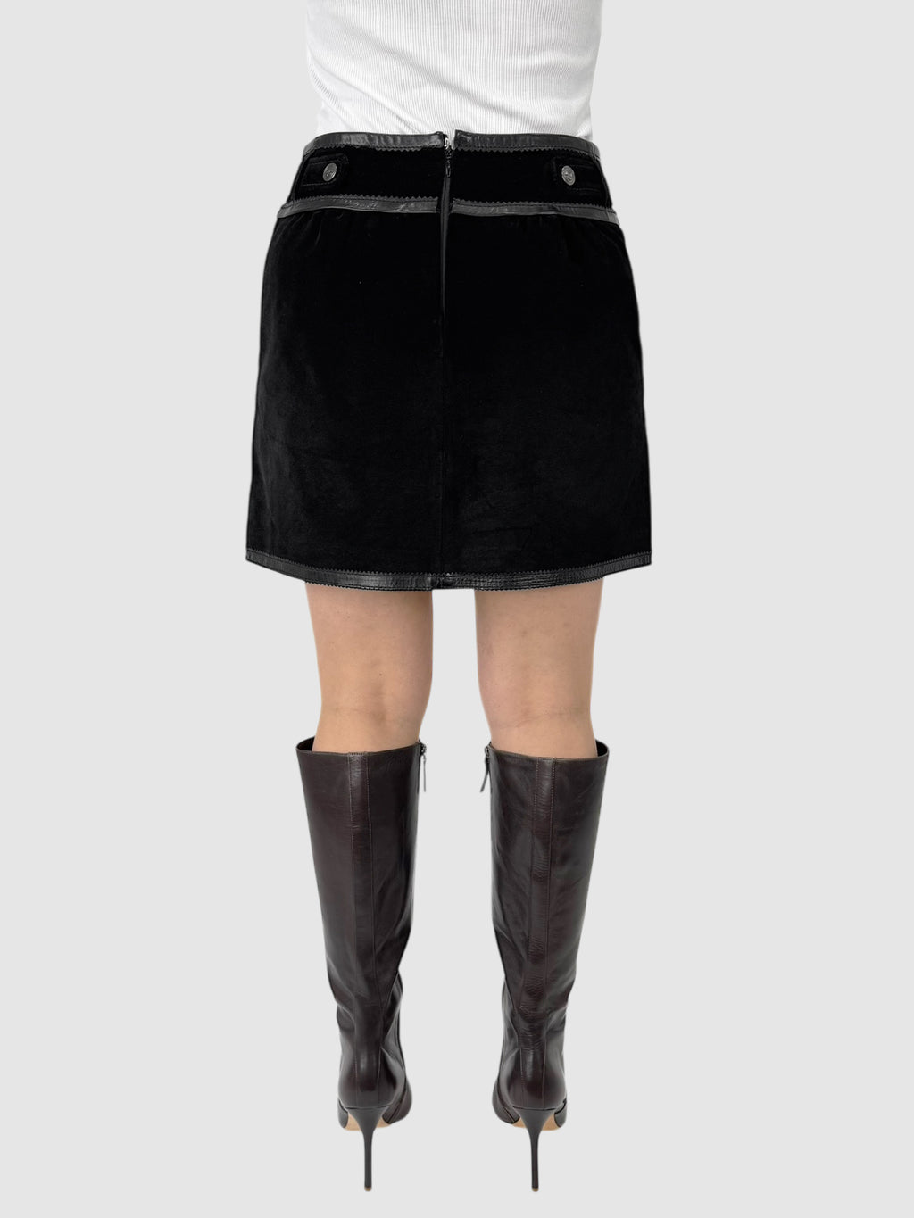 Suede Mini Skirt