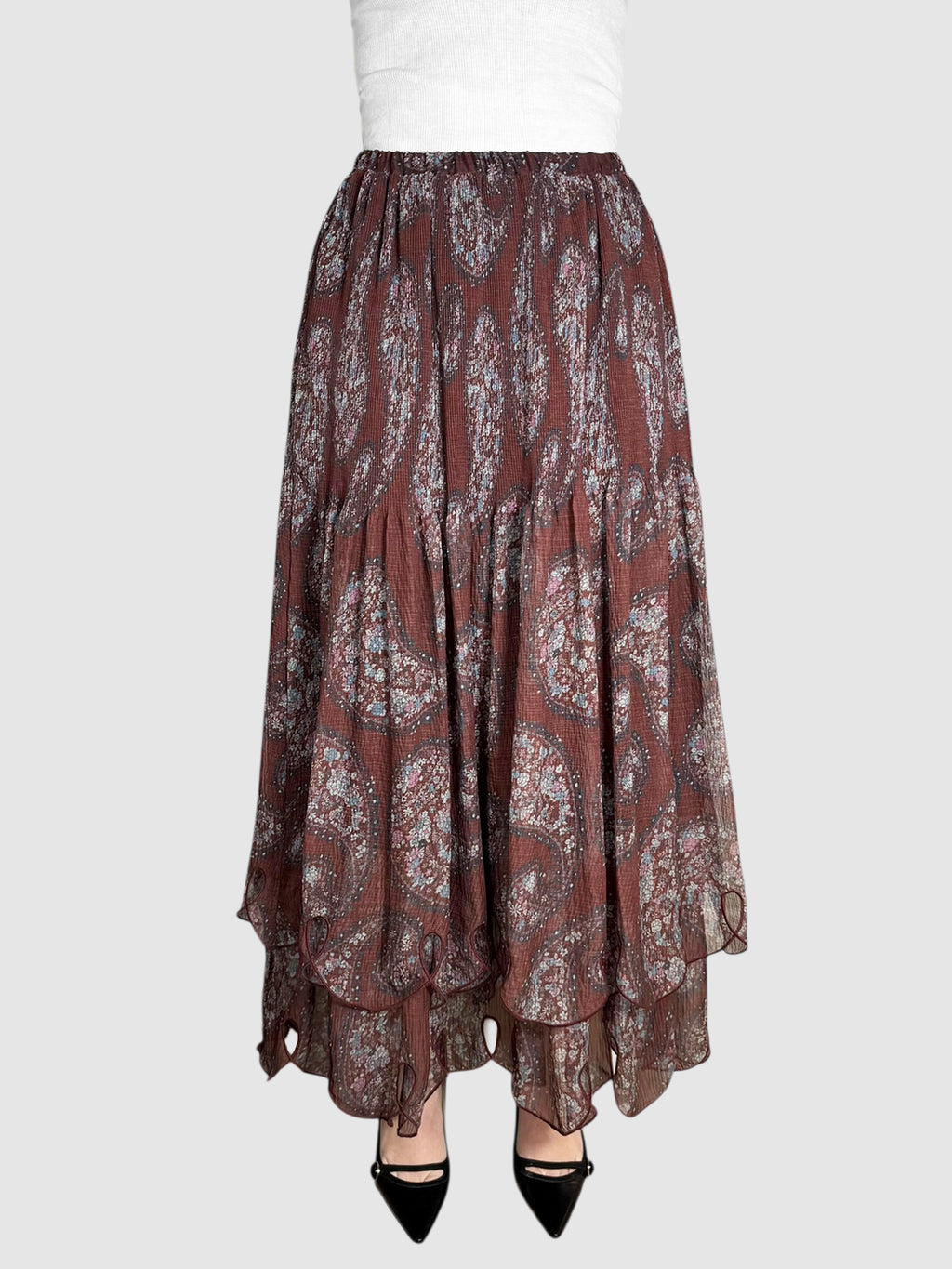 Paisley Tiered Skirt