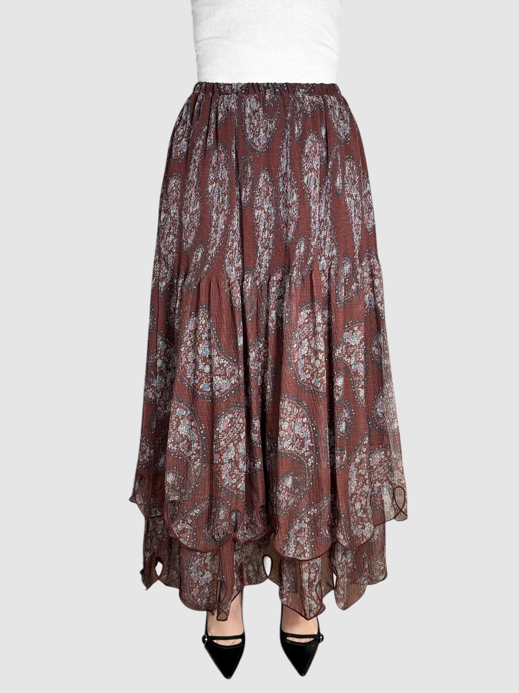 Paisley Tiered Skirt