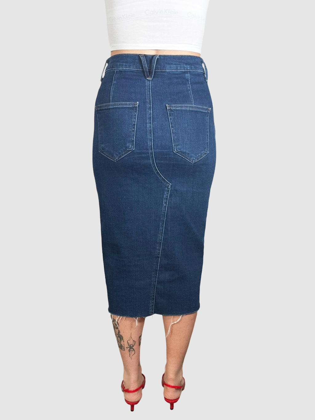 Denim Midi Skirt