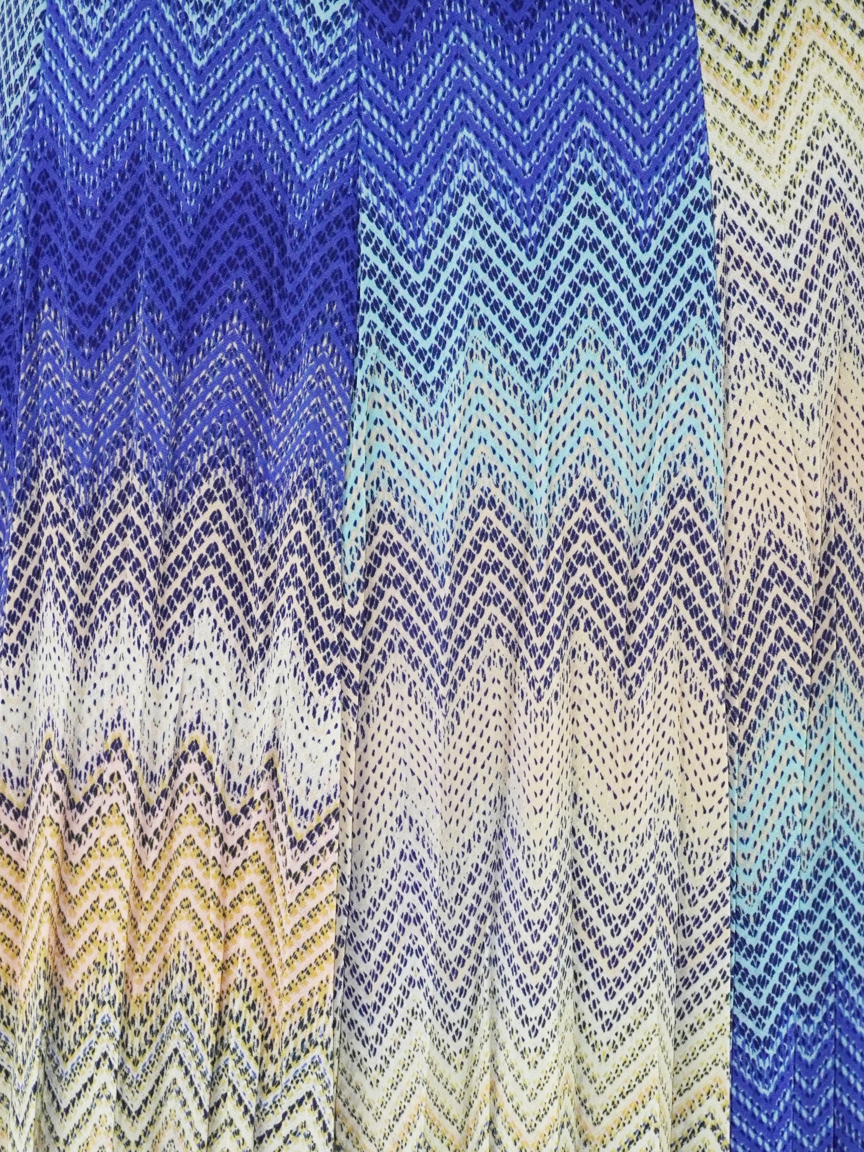 Patterned Pleated Skirt