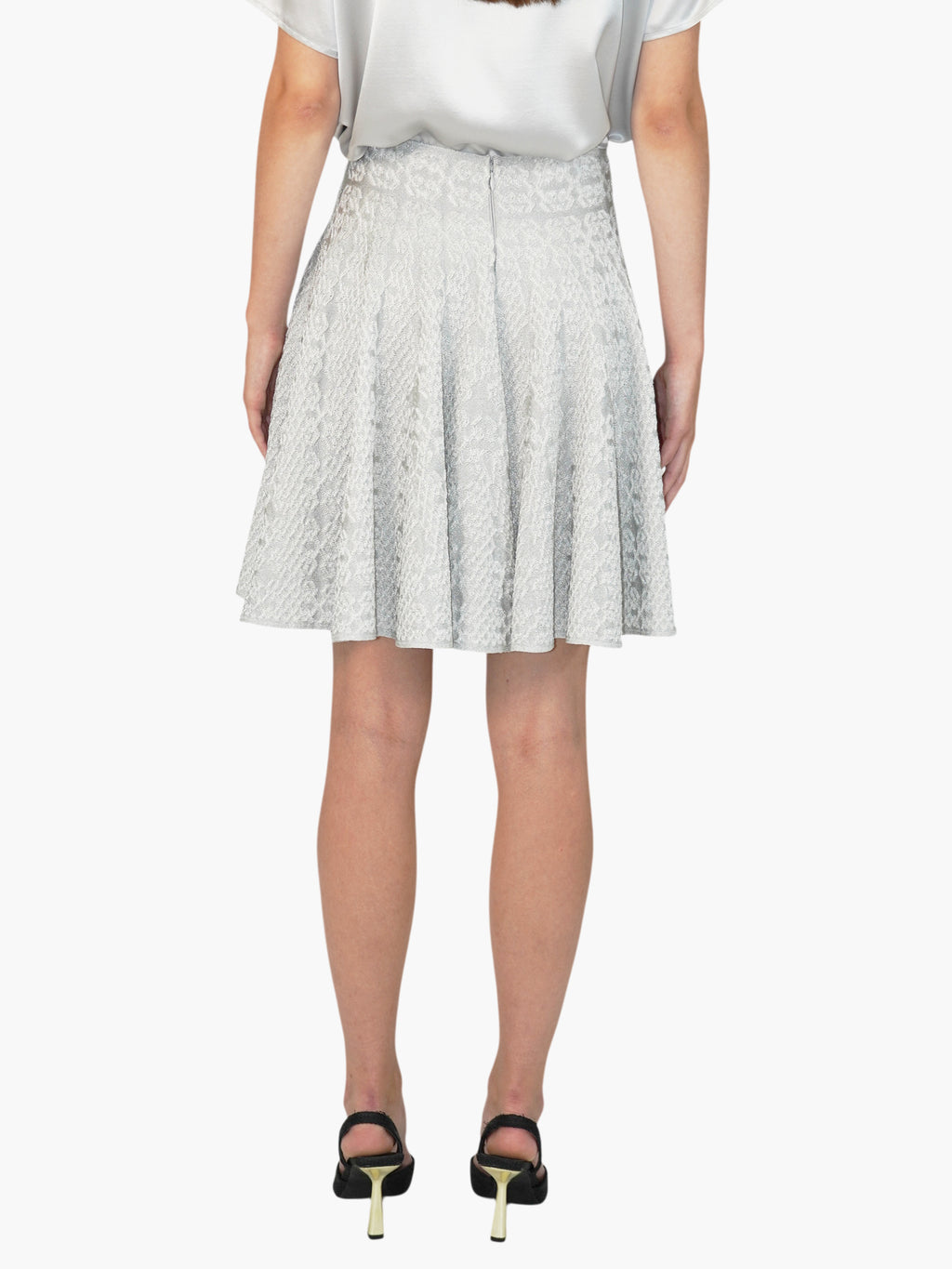 Textured A-Line Skirt