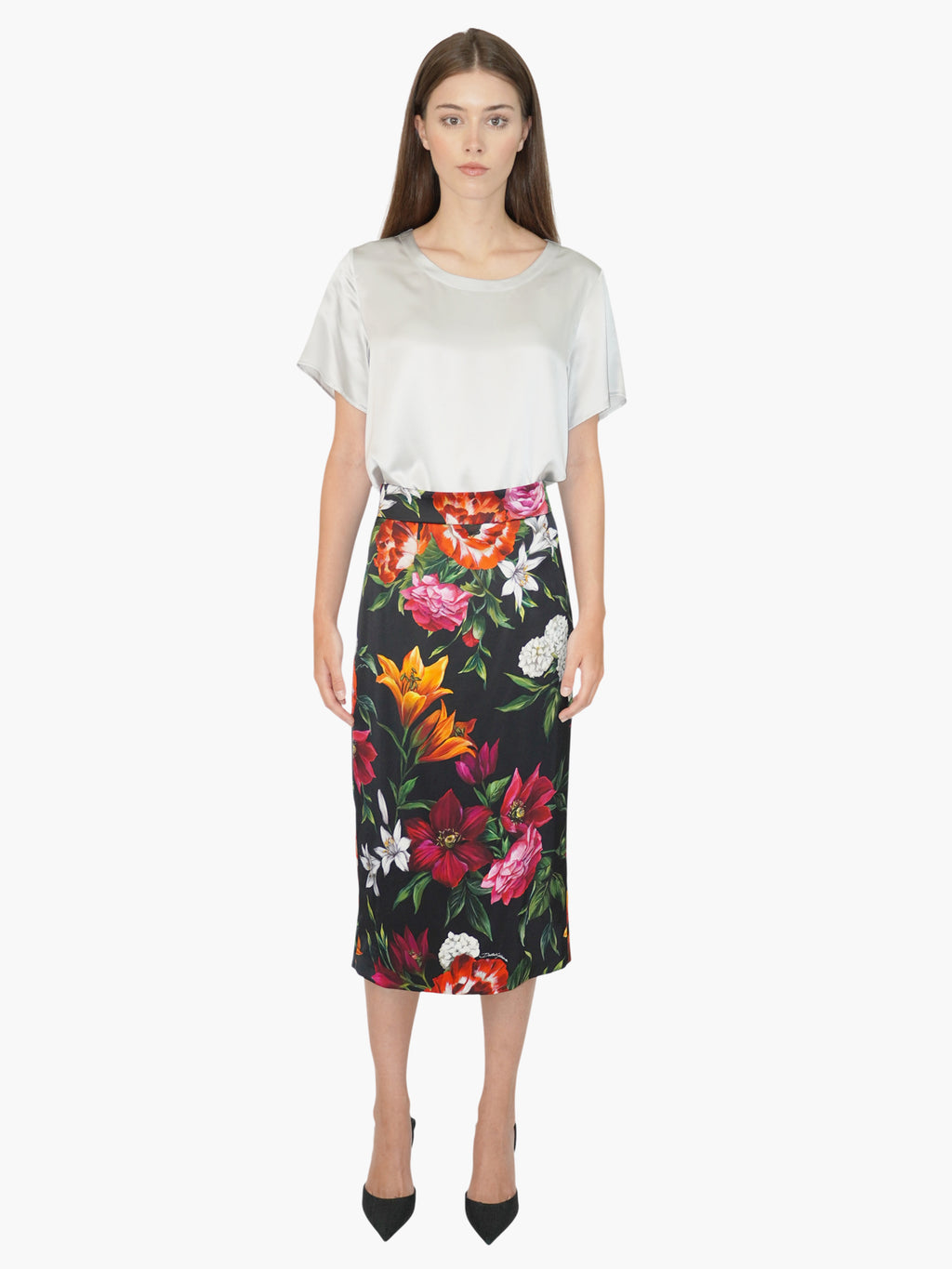 Floral Midi Skirt