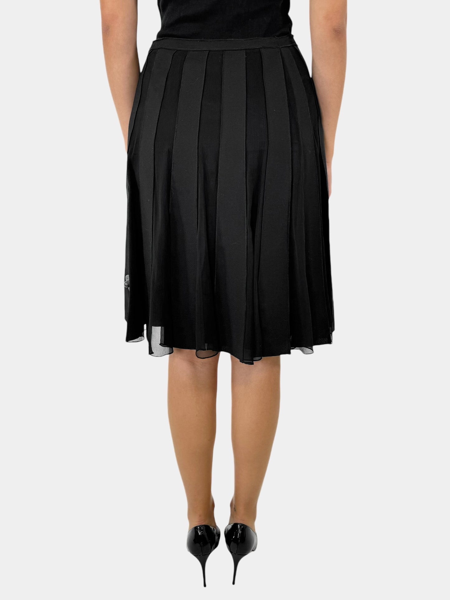 Mesh Pleated Skirt - Size M