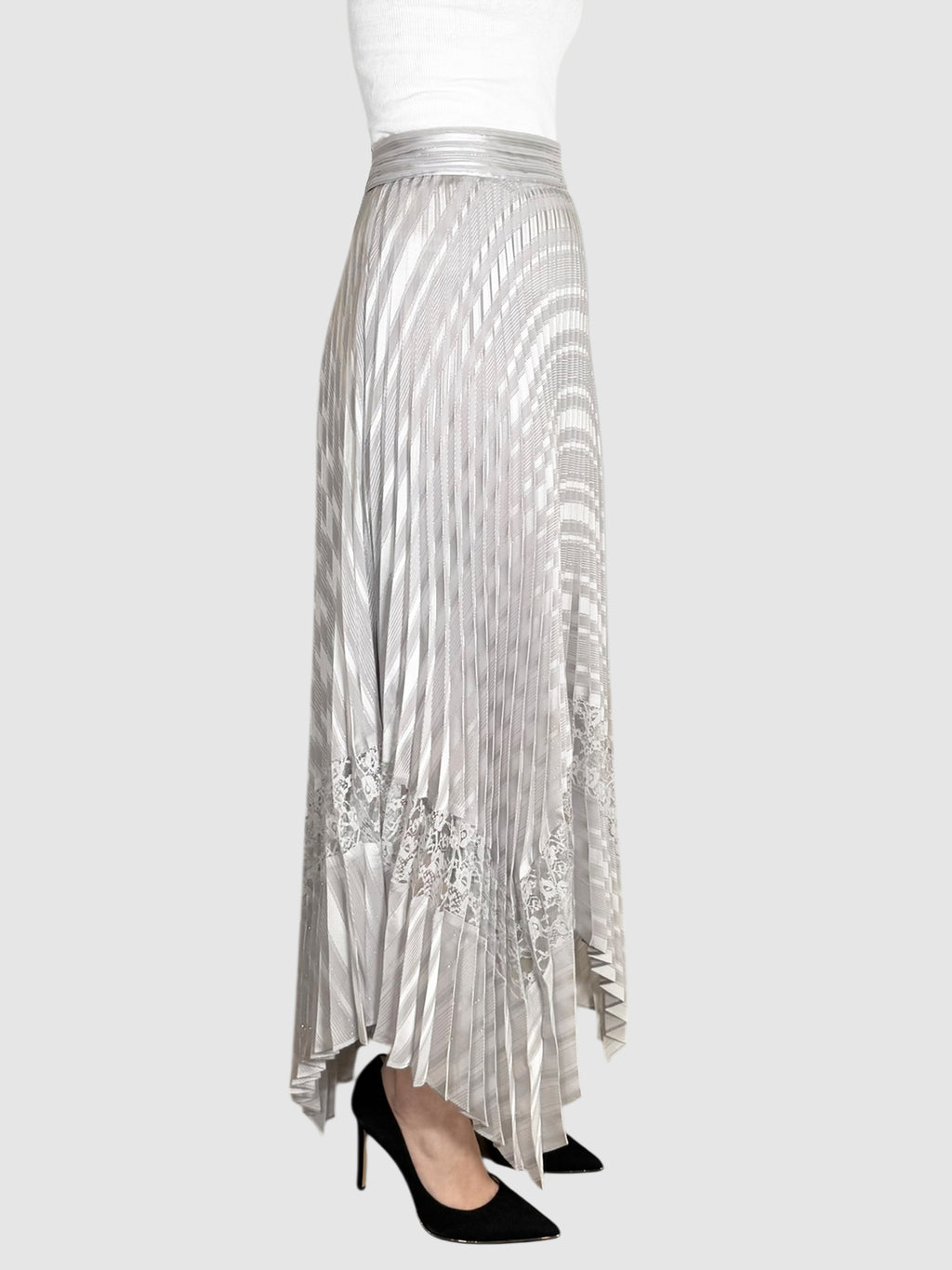 Lace Pleated Skirt