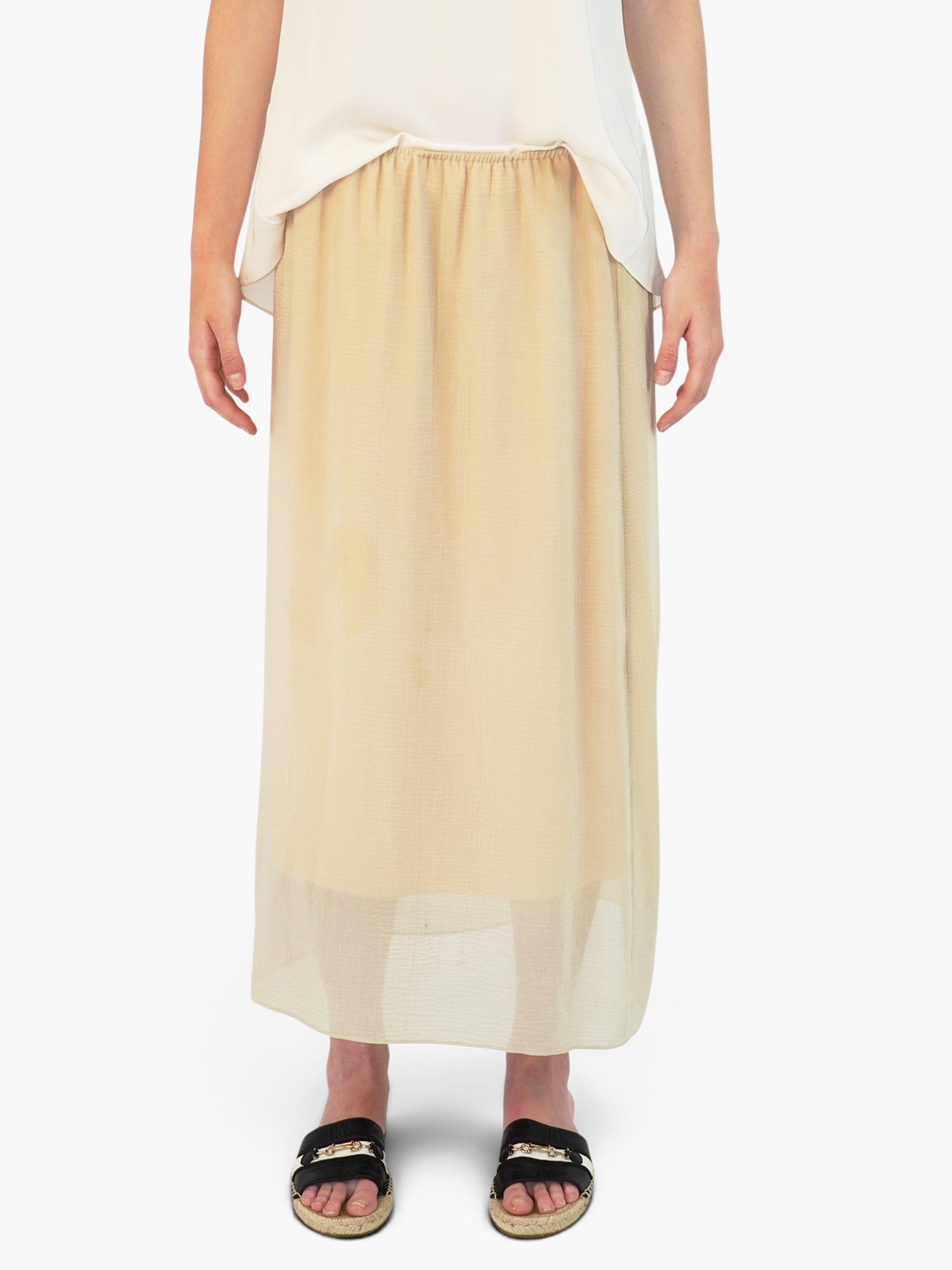 Sheer Midi Skirt