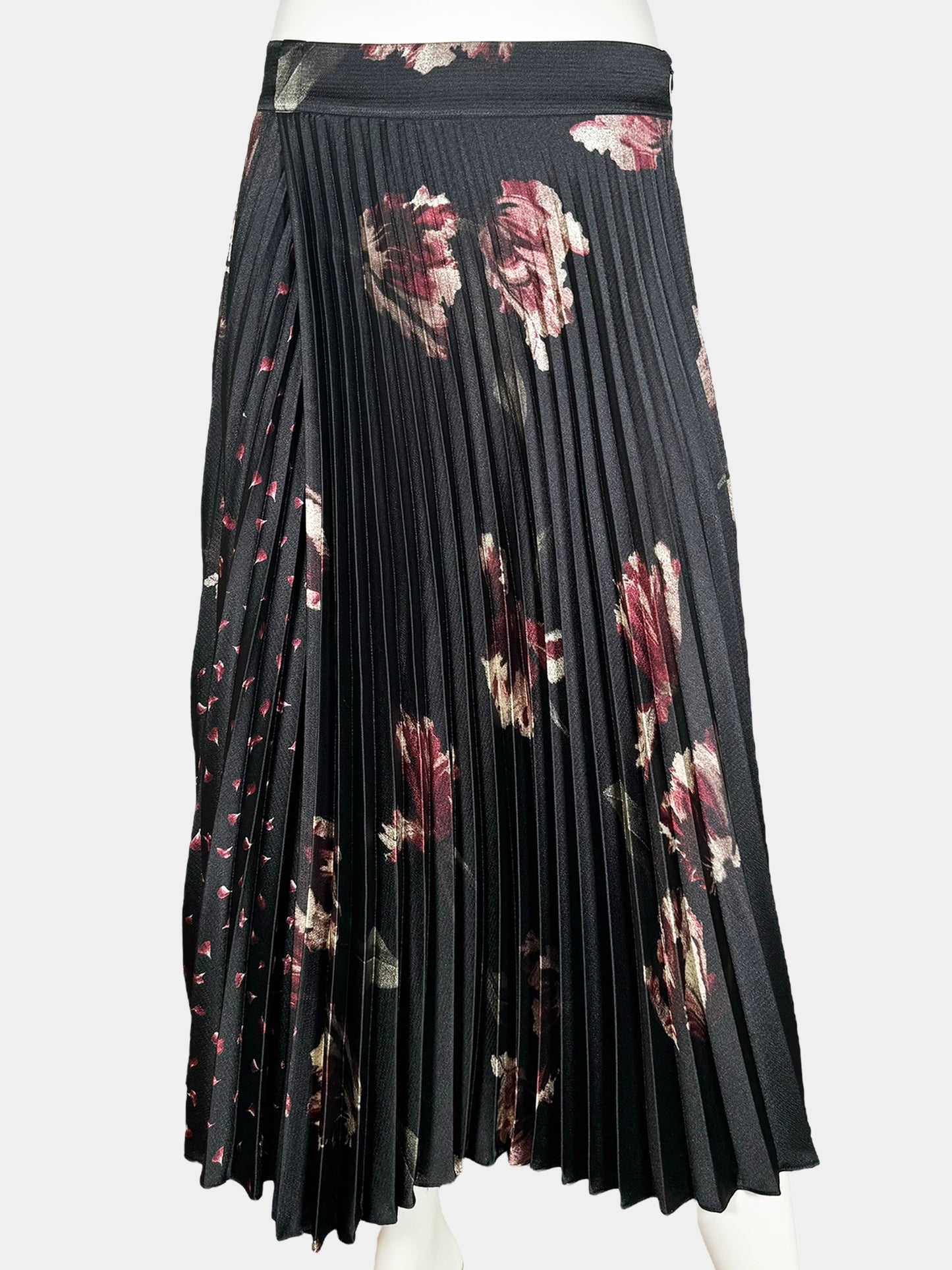 Floral Print Pleated Skirt - Size 6