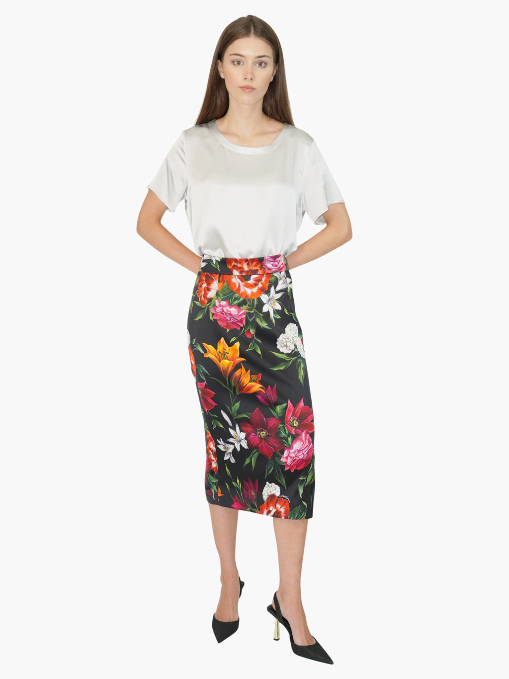 Floral Midi Skirt