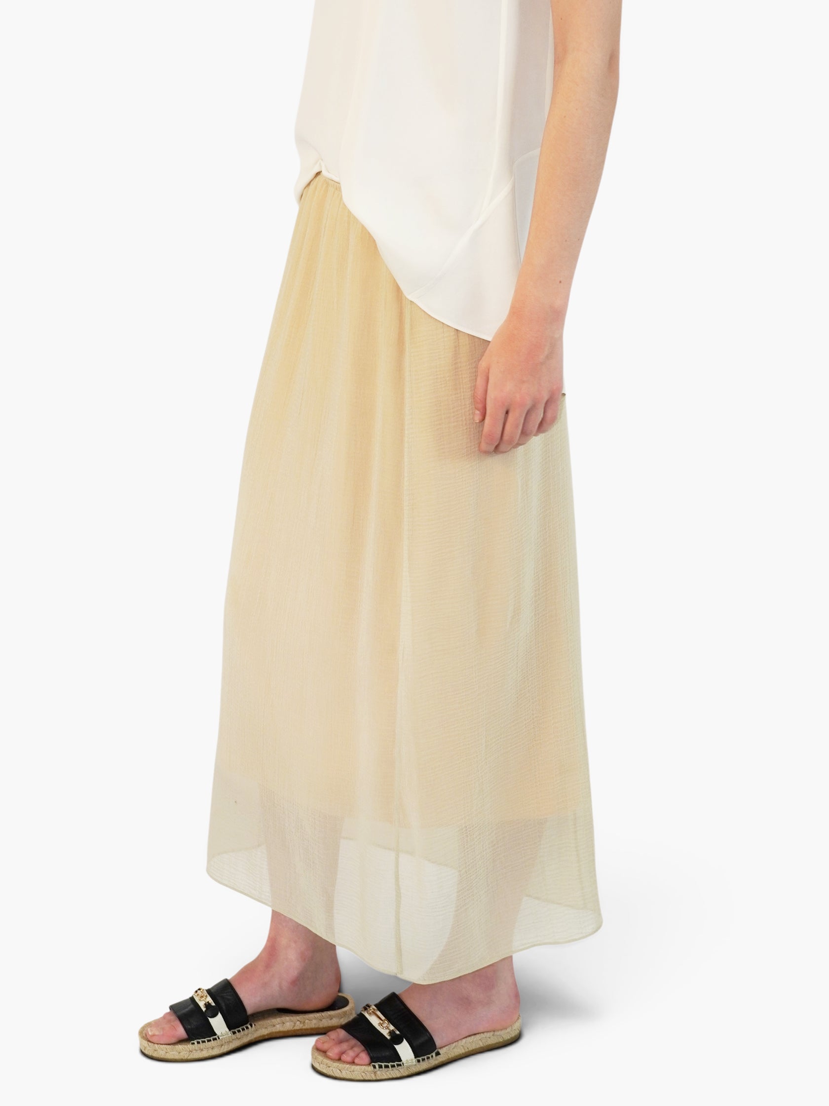 Sheer Midi Skirt