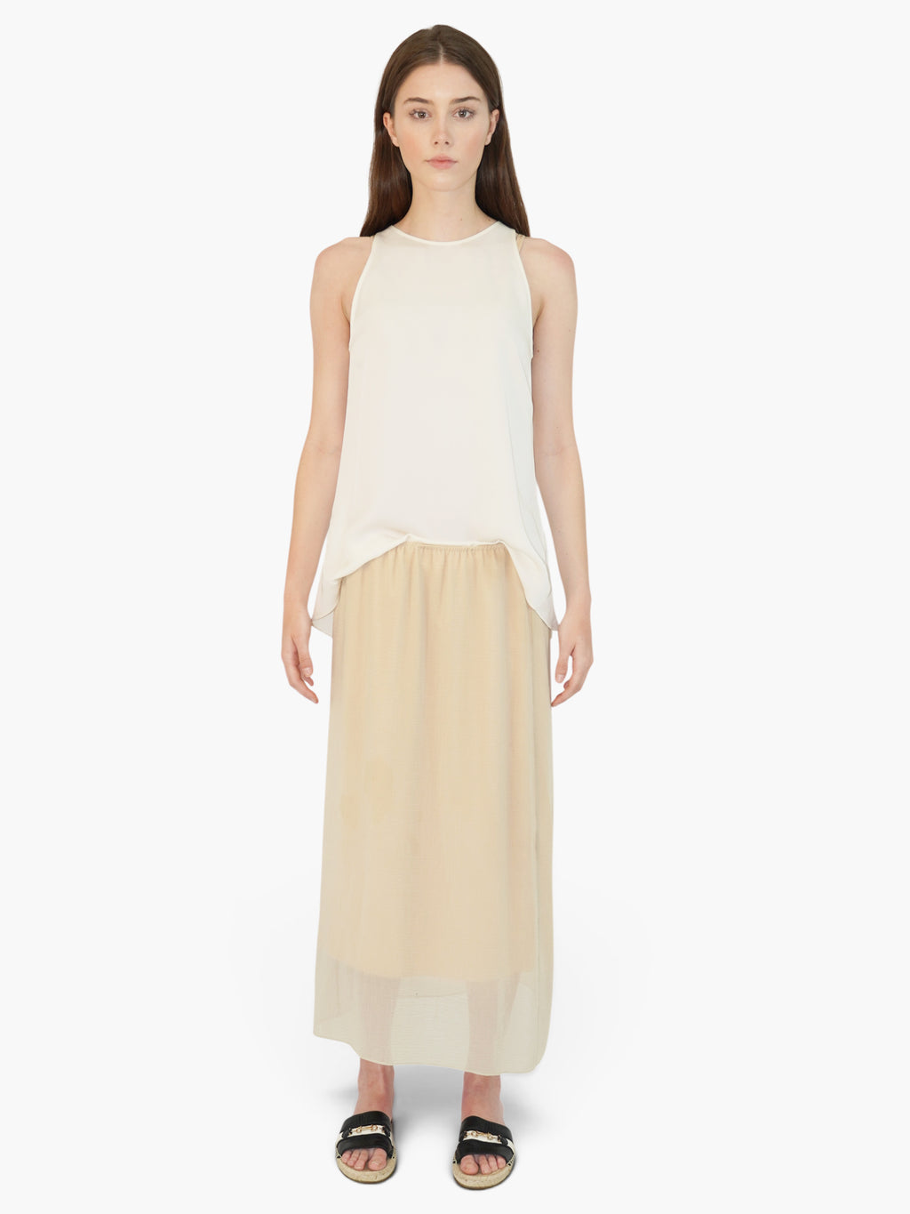 Sheer Midi Skirt