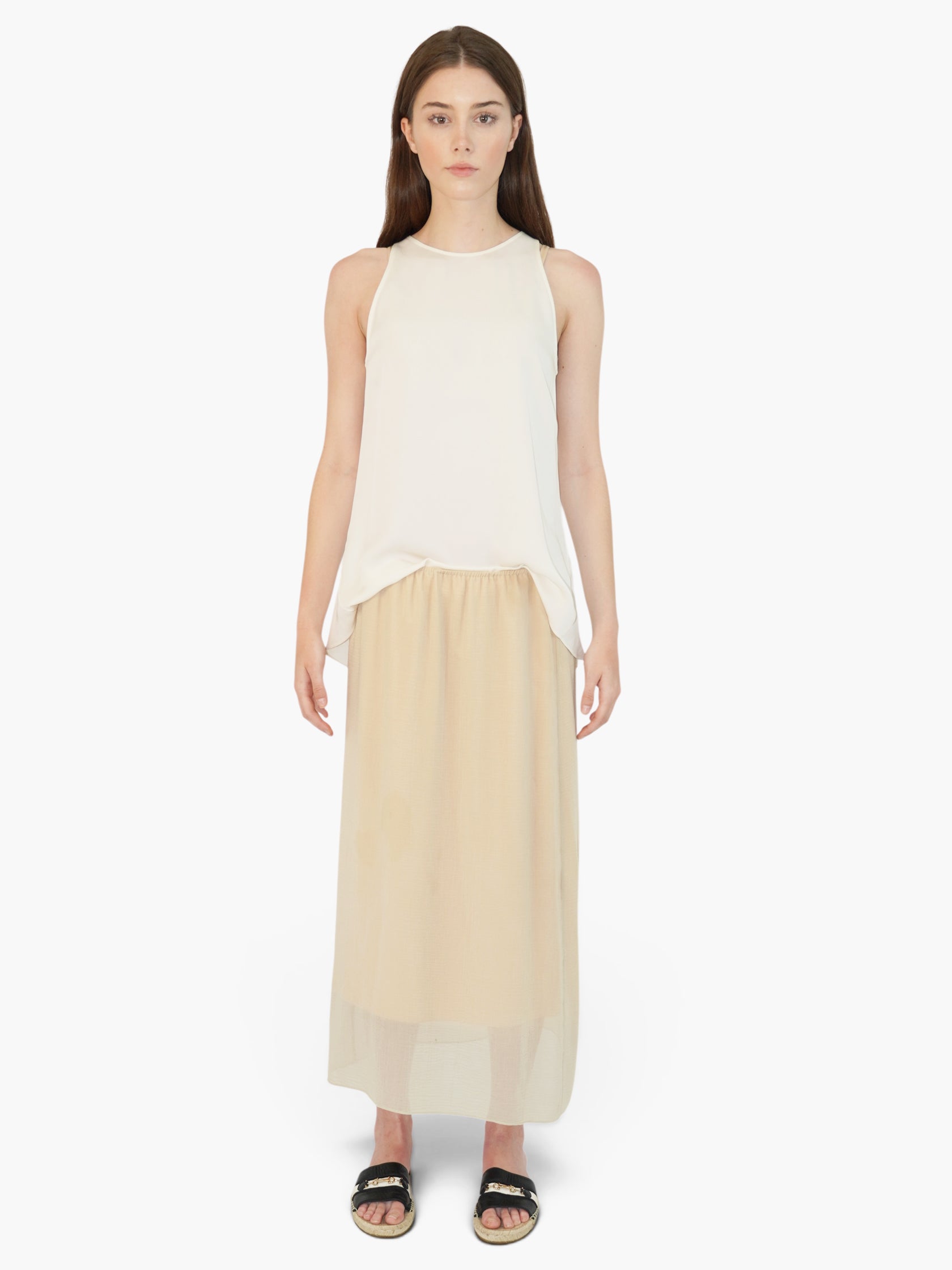 Sheer Midi Skirt