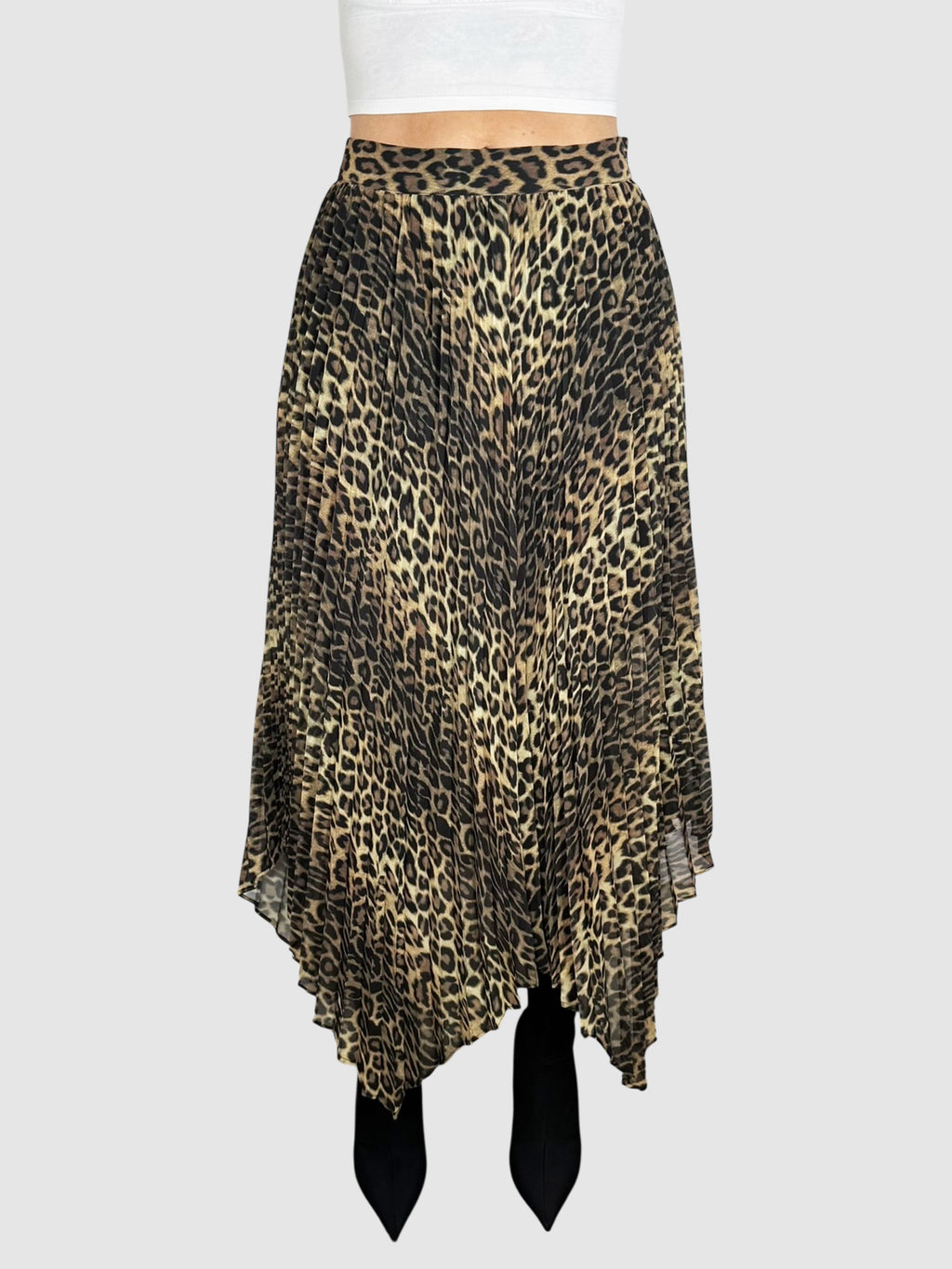 Asymmetrical Leopard Skirt