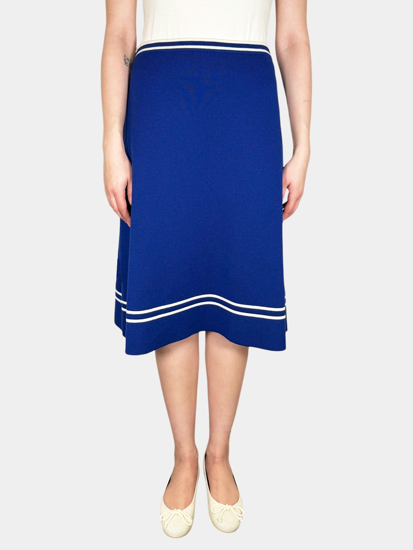 Wool Jacquard Skirt