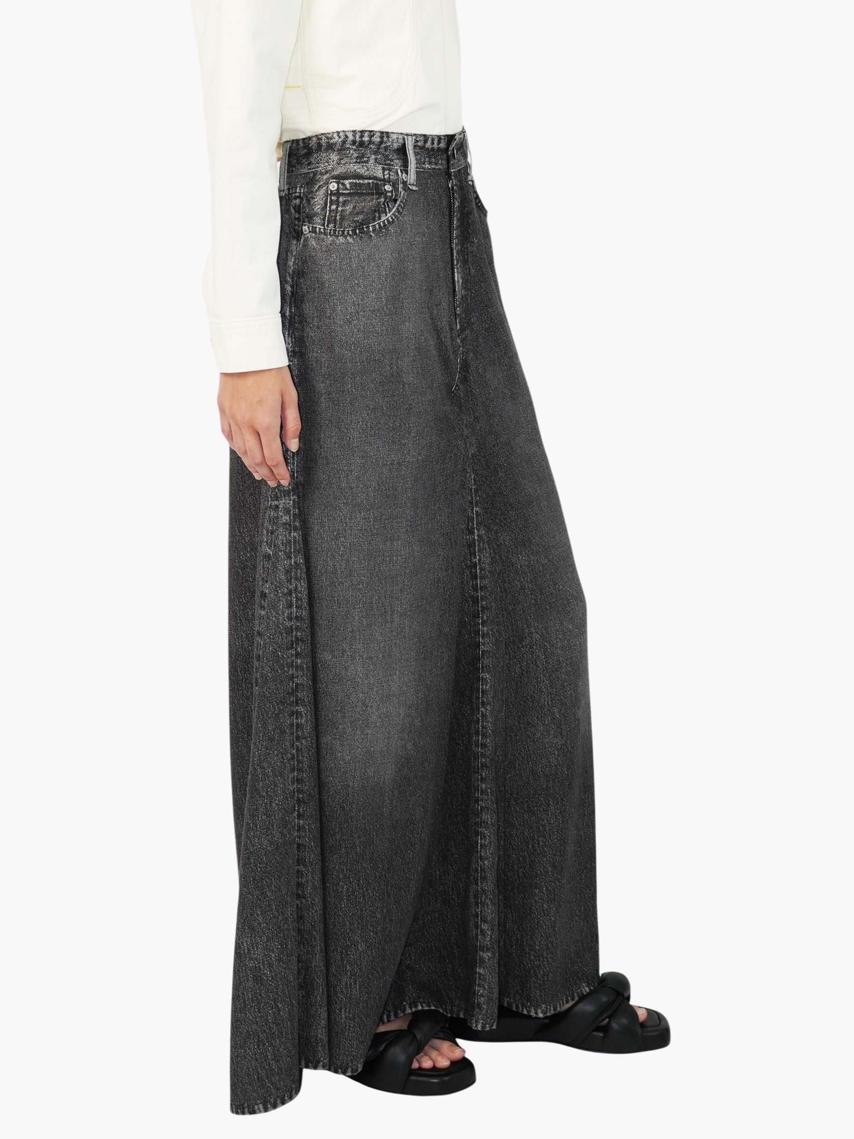 Denim Maxi Skirt