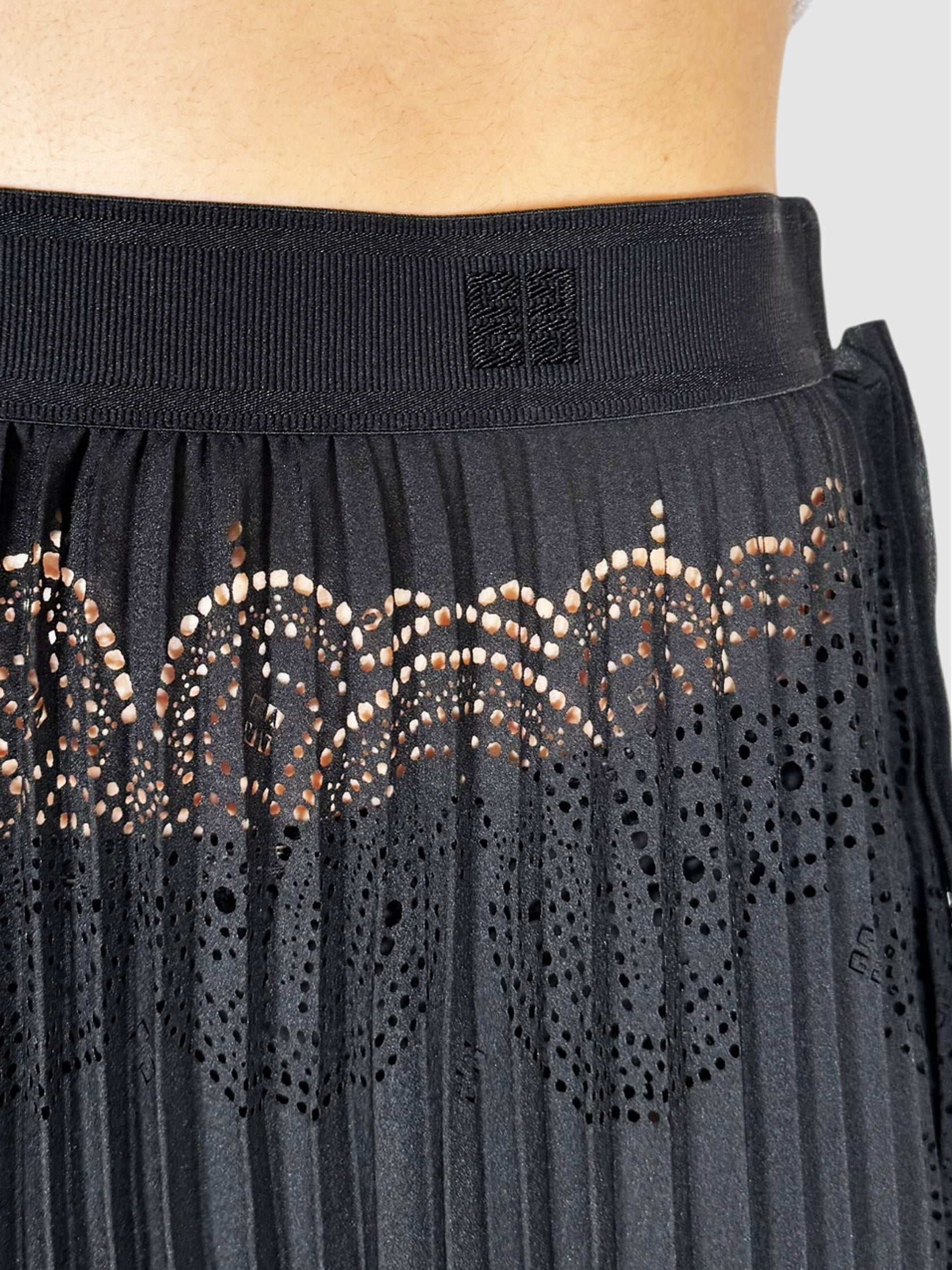 Pleated Asymmetrical Skirt