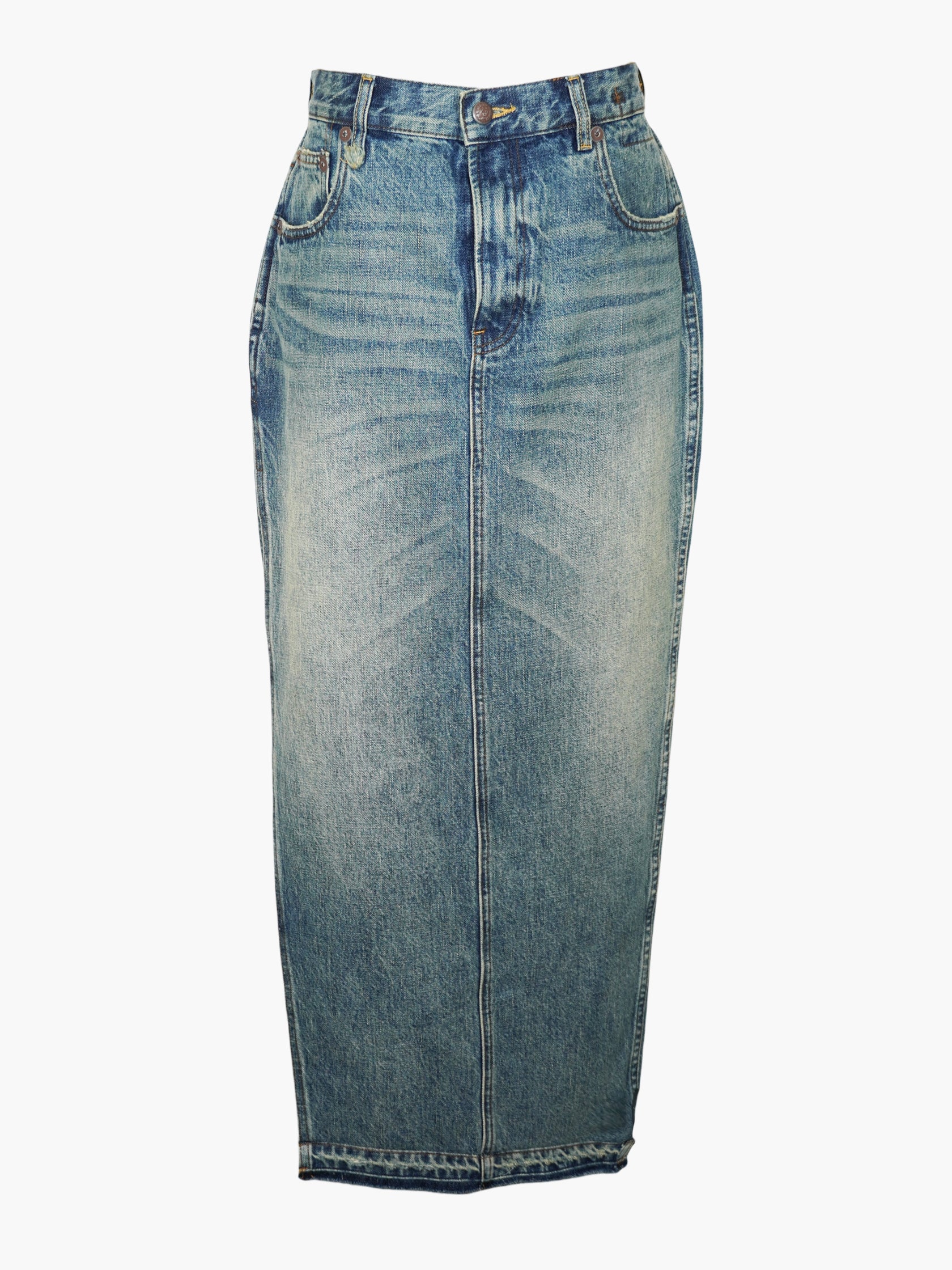 Denim Maxi Skirt