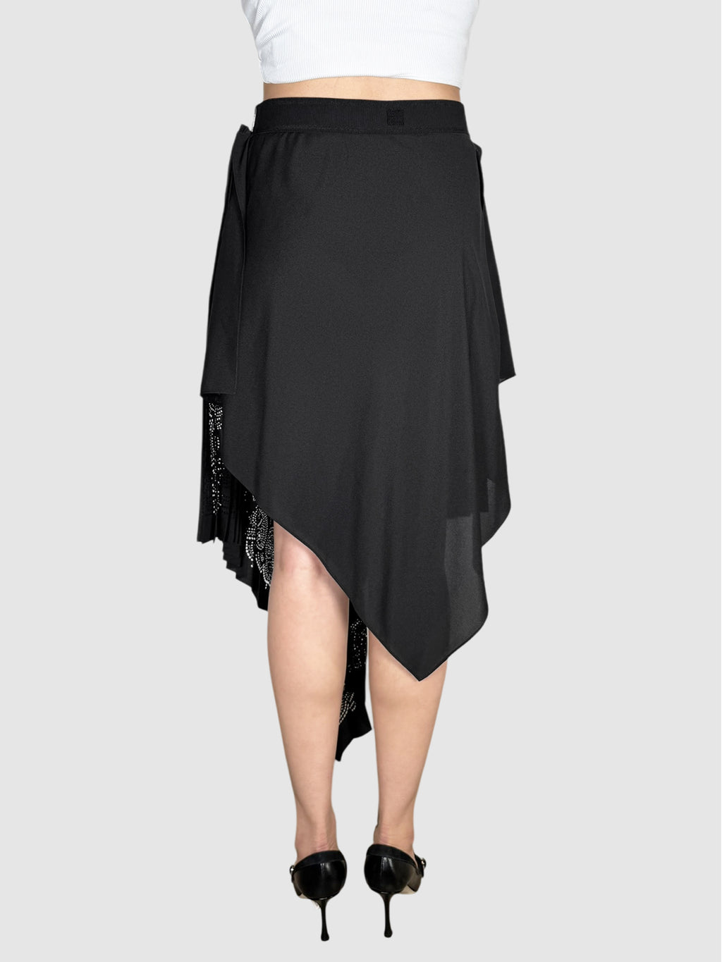 Pleated Asymmetrical Skirt