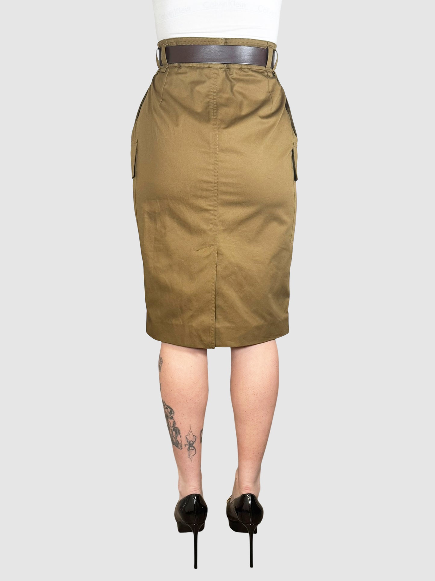 Belted Cargo Skirt