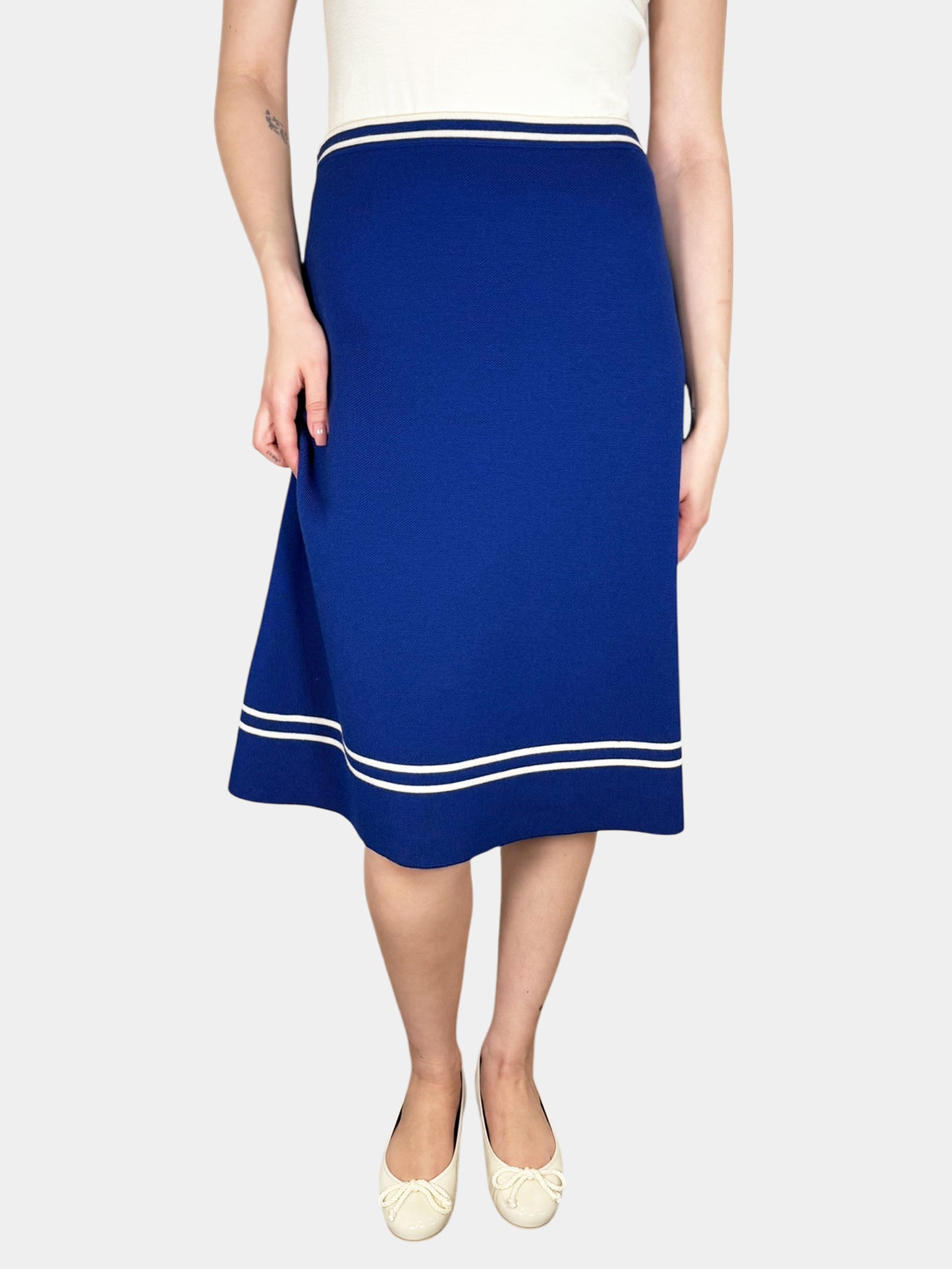 Wool Jacquard Skirt