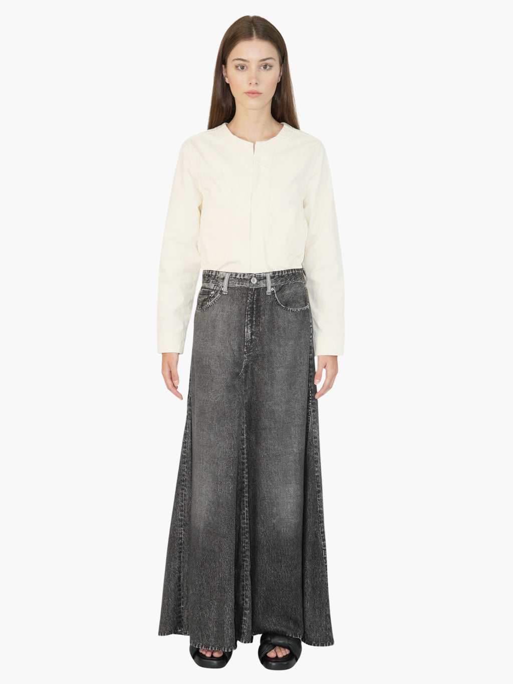 Denim Maxi Skirt