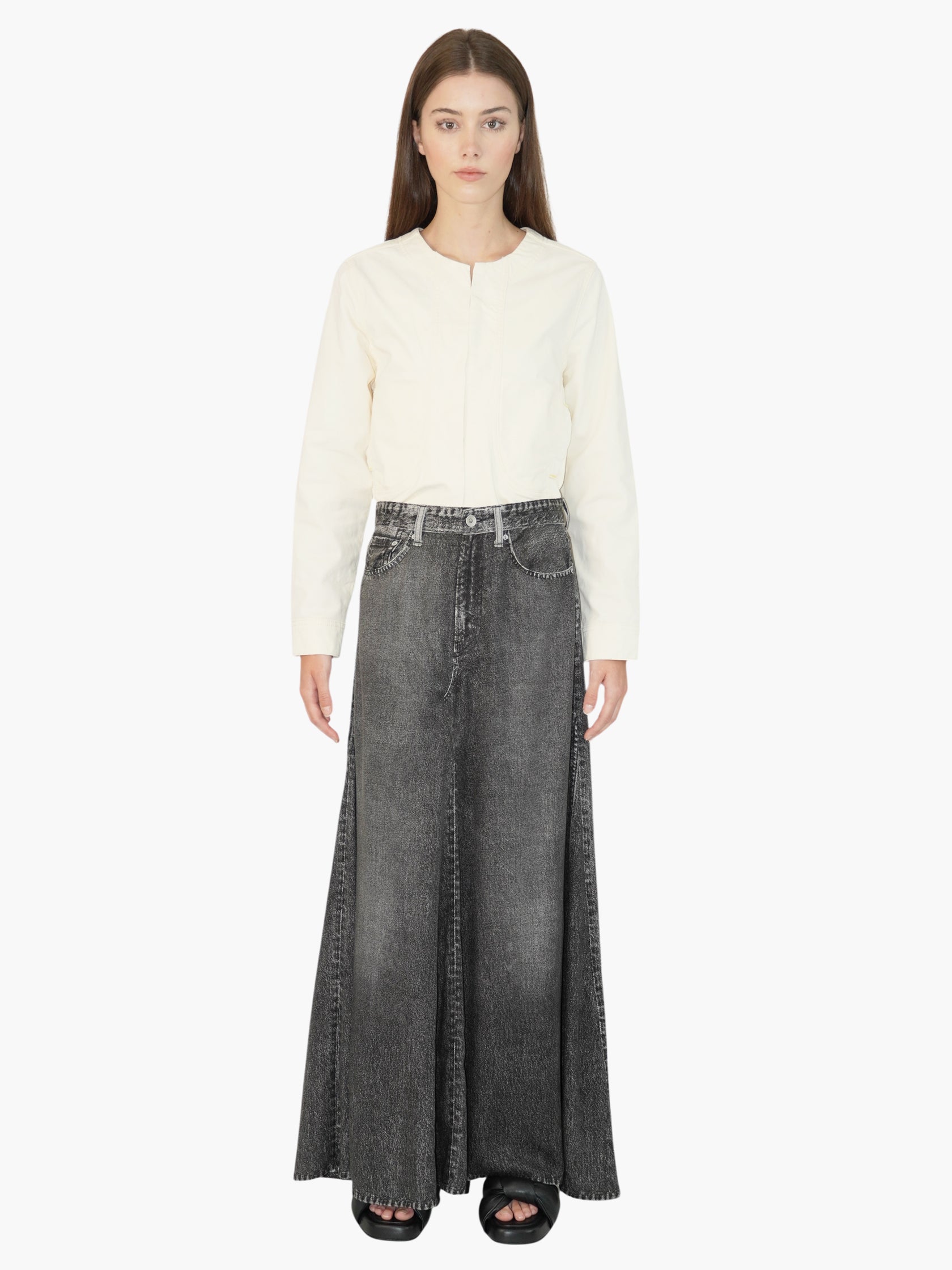 Denim Maxi Skirt