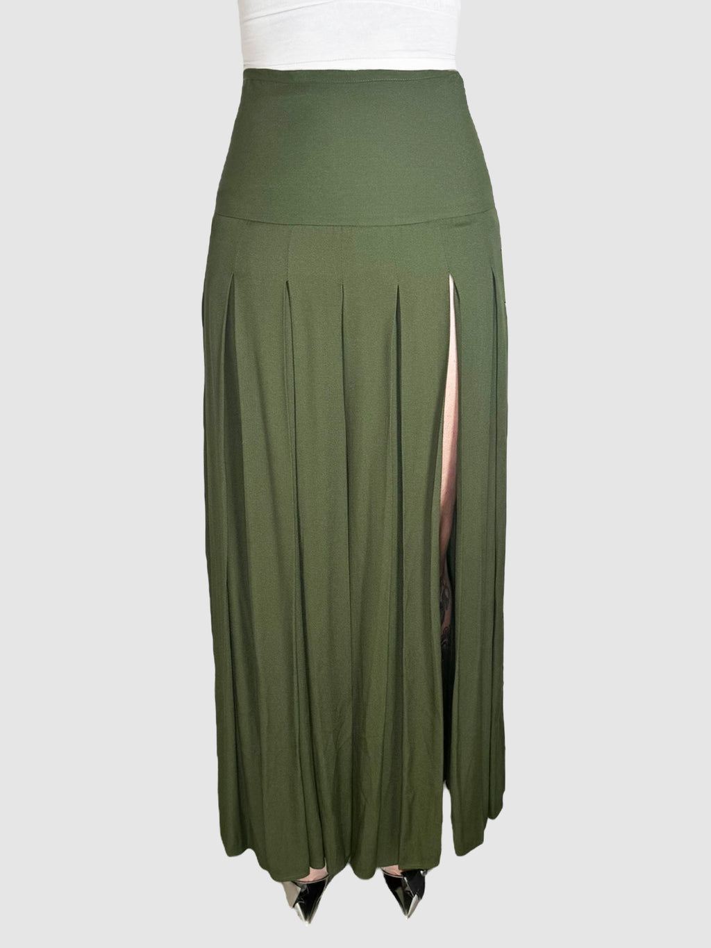 Pleated Maxi Skirt