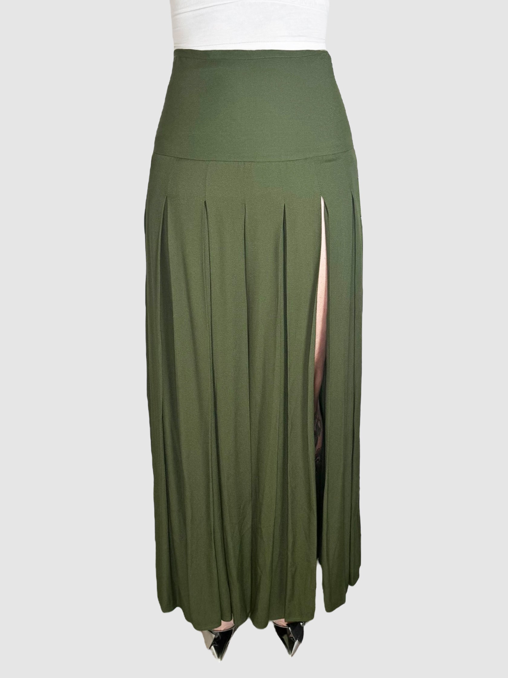 Pleated Maxi Skirt