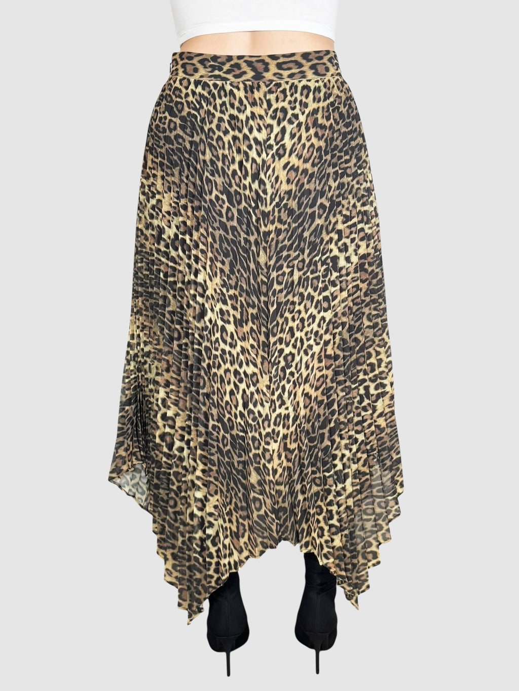 Asymmetrical Leopard Skirt