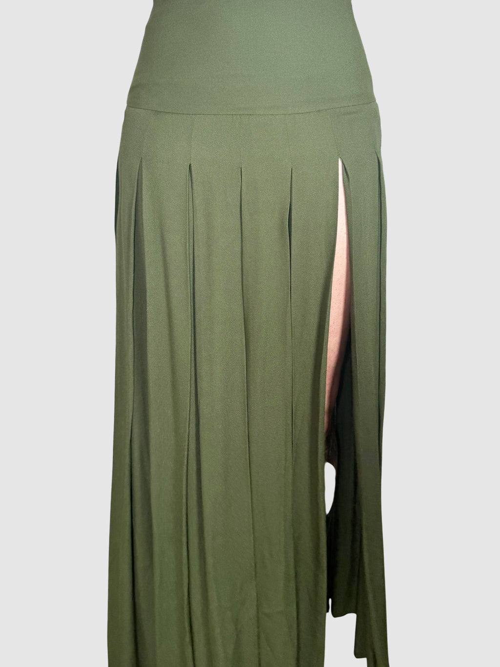 Pleated Maxi Skirt