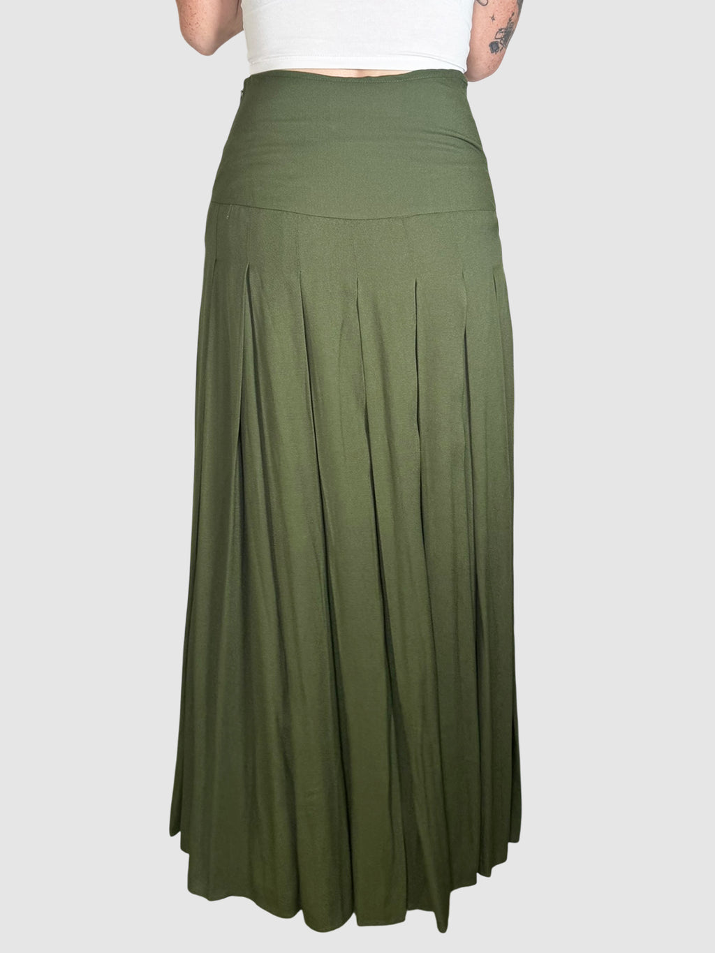 Pleated Maxi Skirt