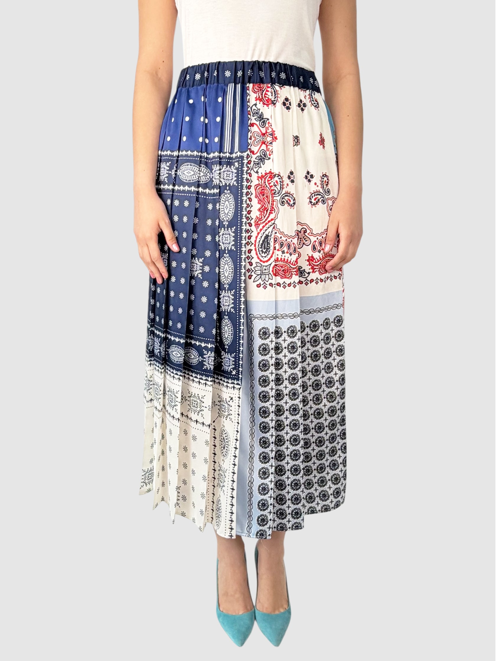 Printed Twill Skirt
