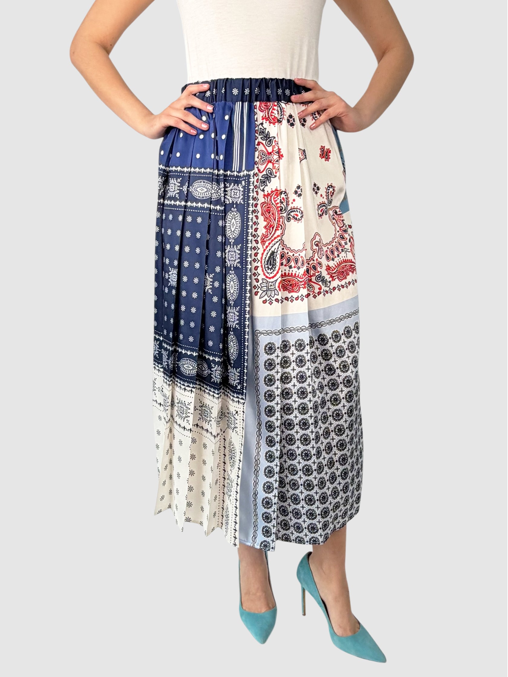 Printed Twill Skirt