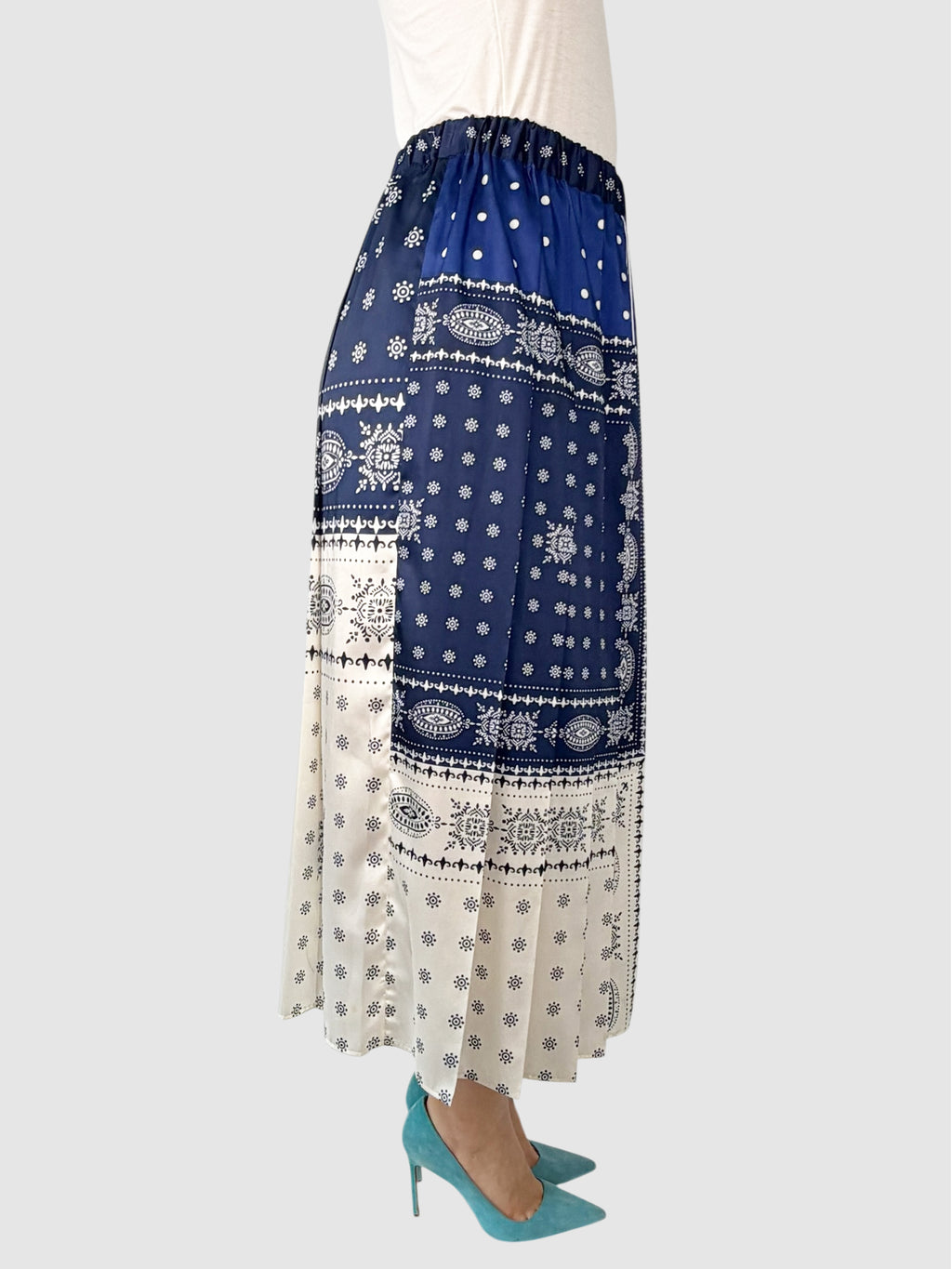 Printed Twill Skirt