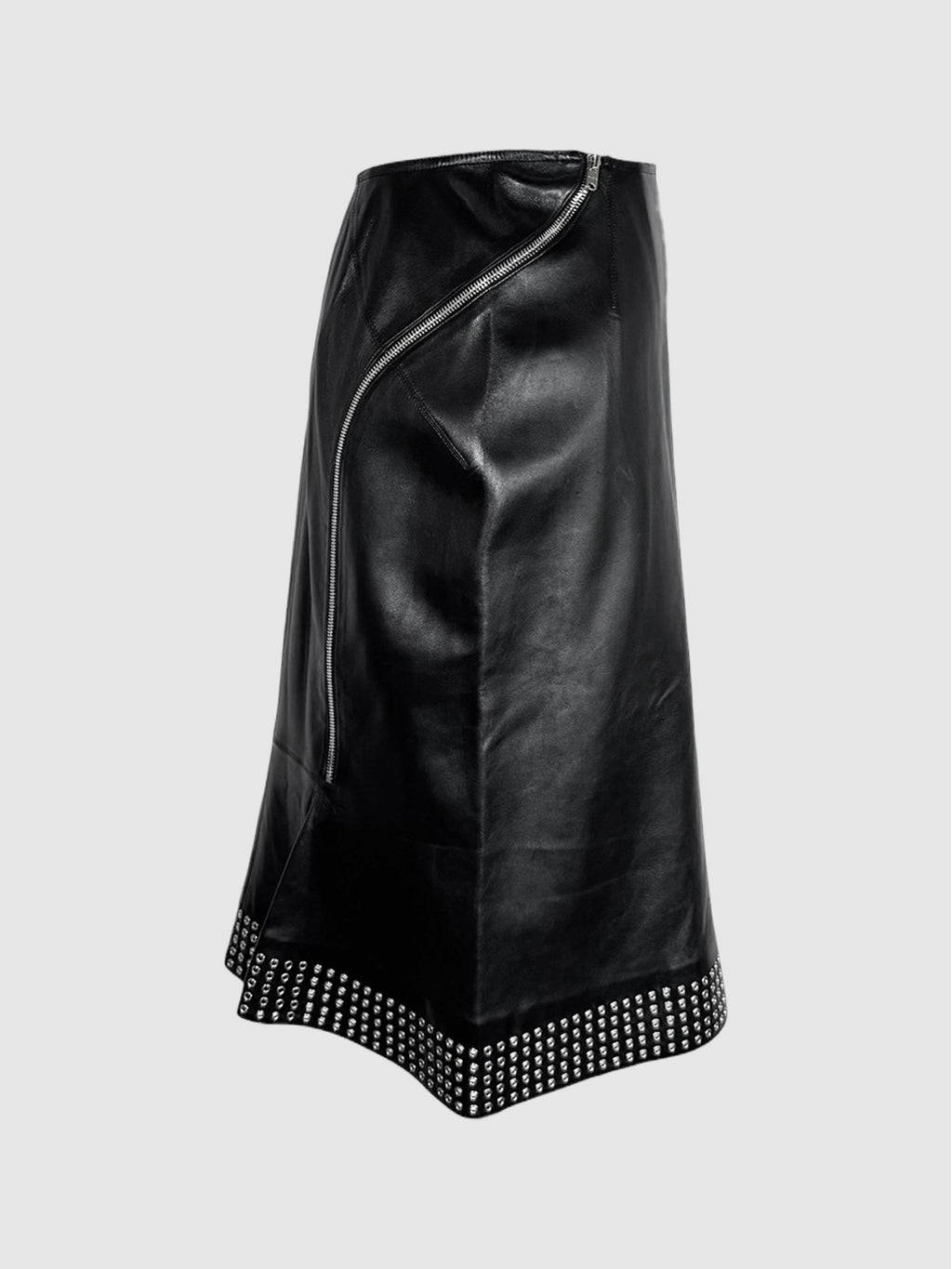 Studded Leather Skirt