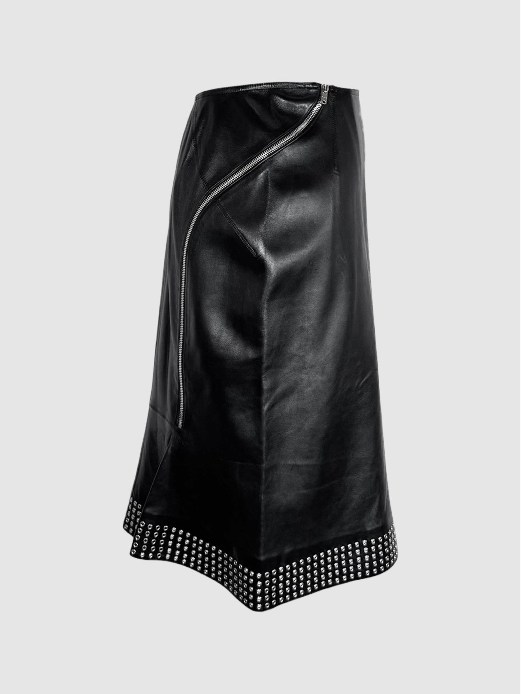 Studded Leather Skirt