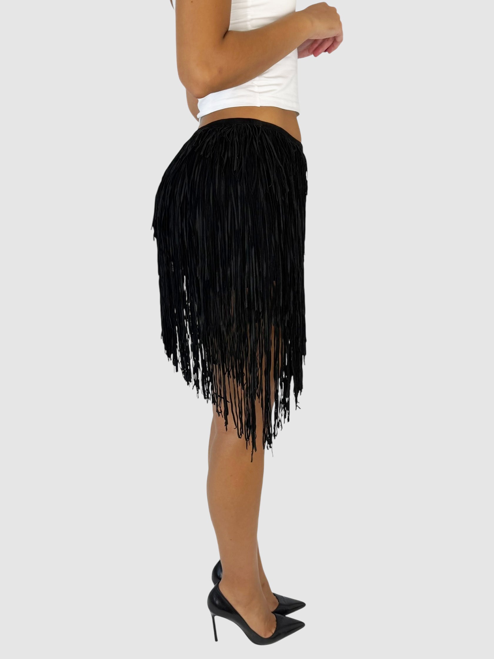 Fringe Mini Skirt