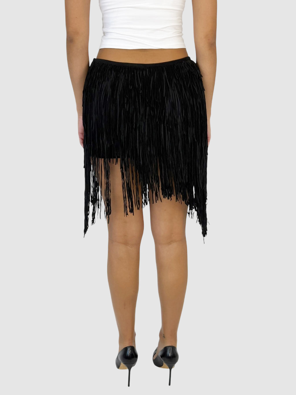 Fringe Mini Skirt
