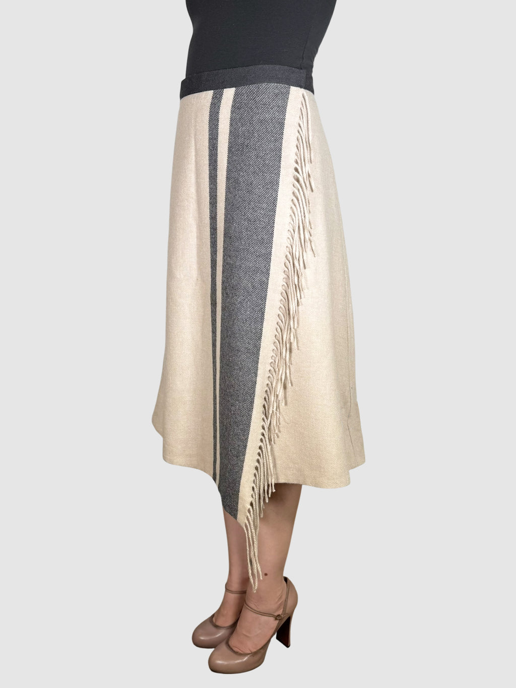 Asymmetrical Wool Skirt