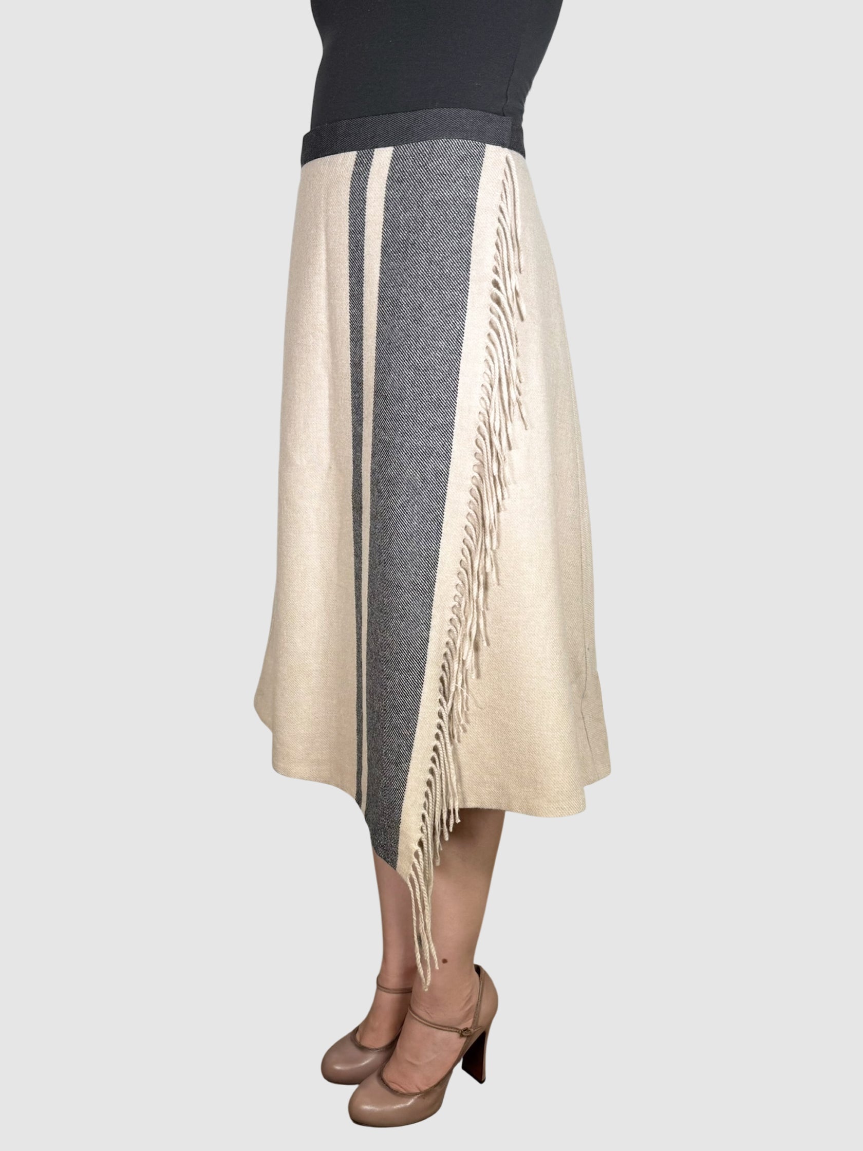 Asymmetrical Wool Skirt