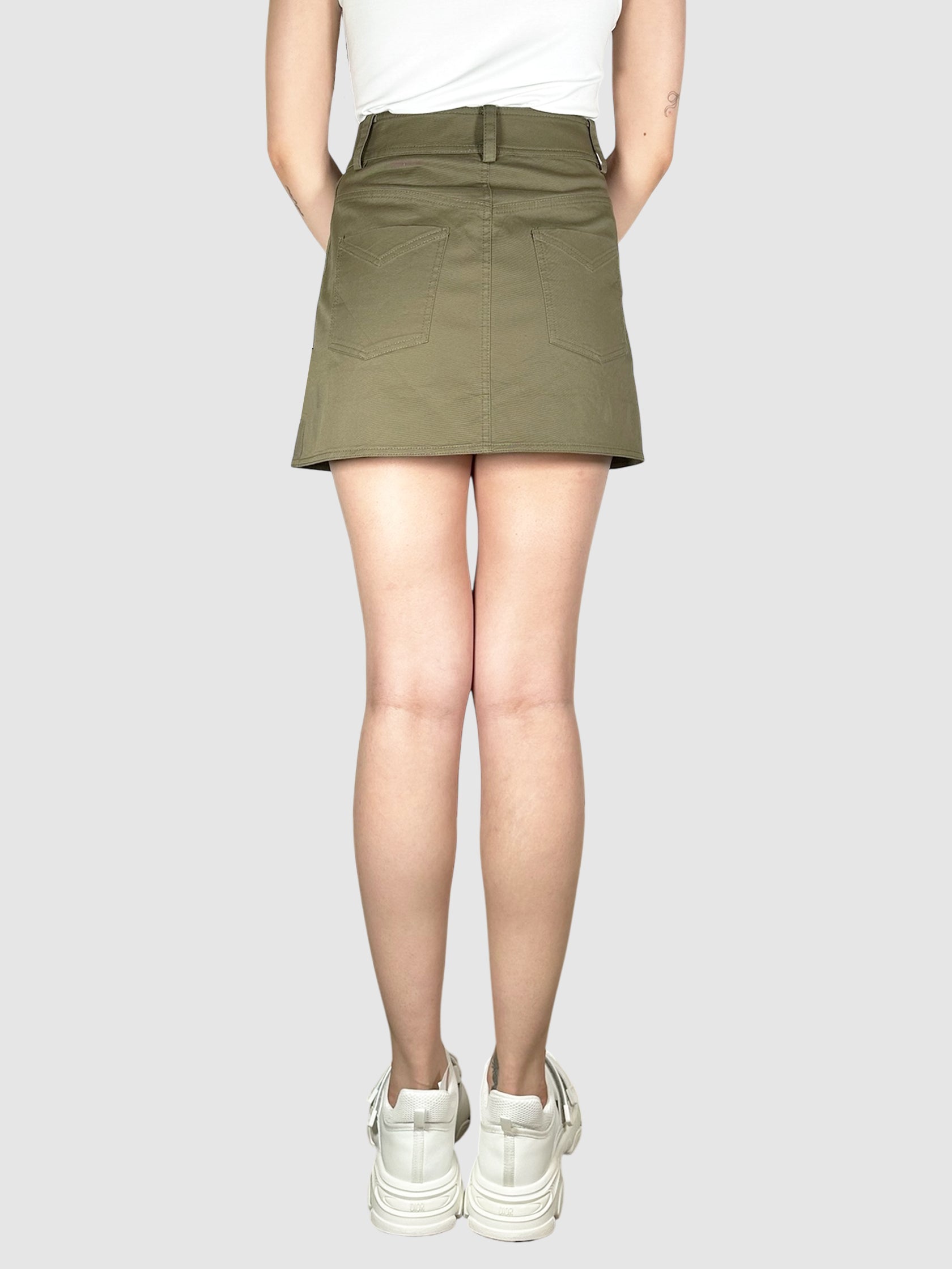 Button-Up Mini Skirt