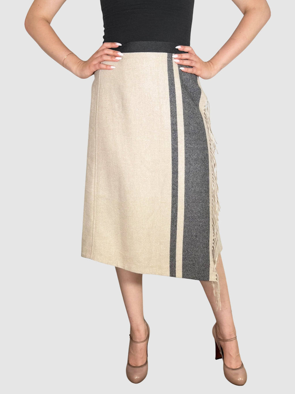 Asymmetrical Wool Skirt