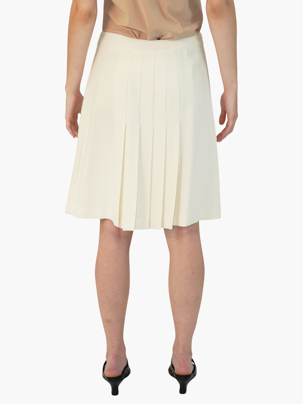 Belted Pleated Skirt