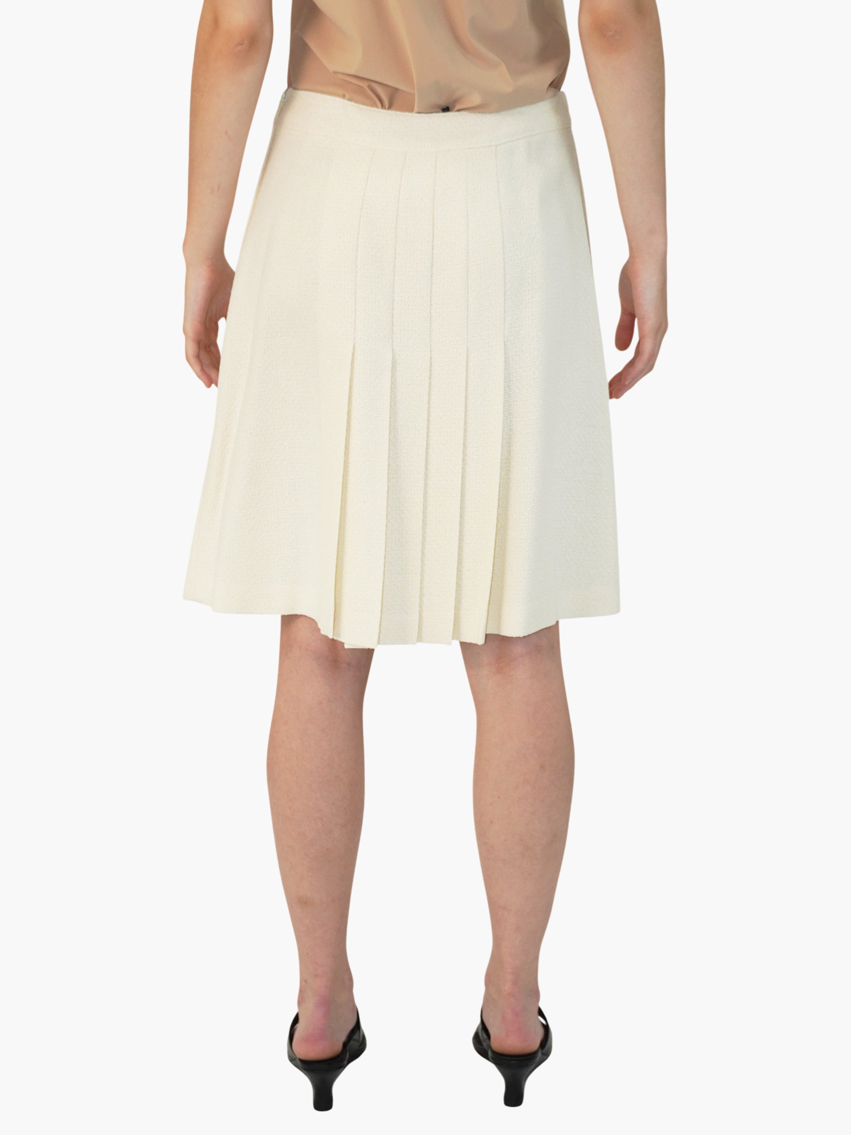 Belted Pleated Skirt