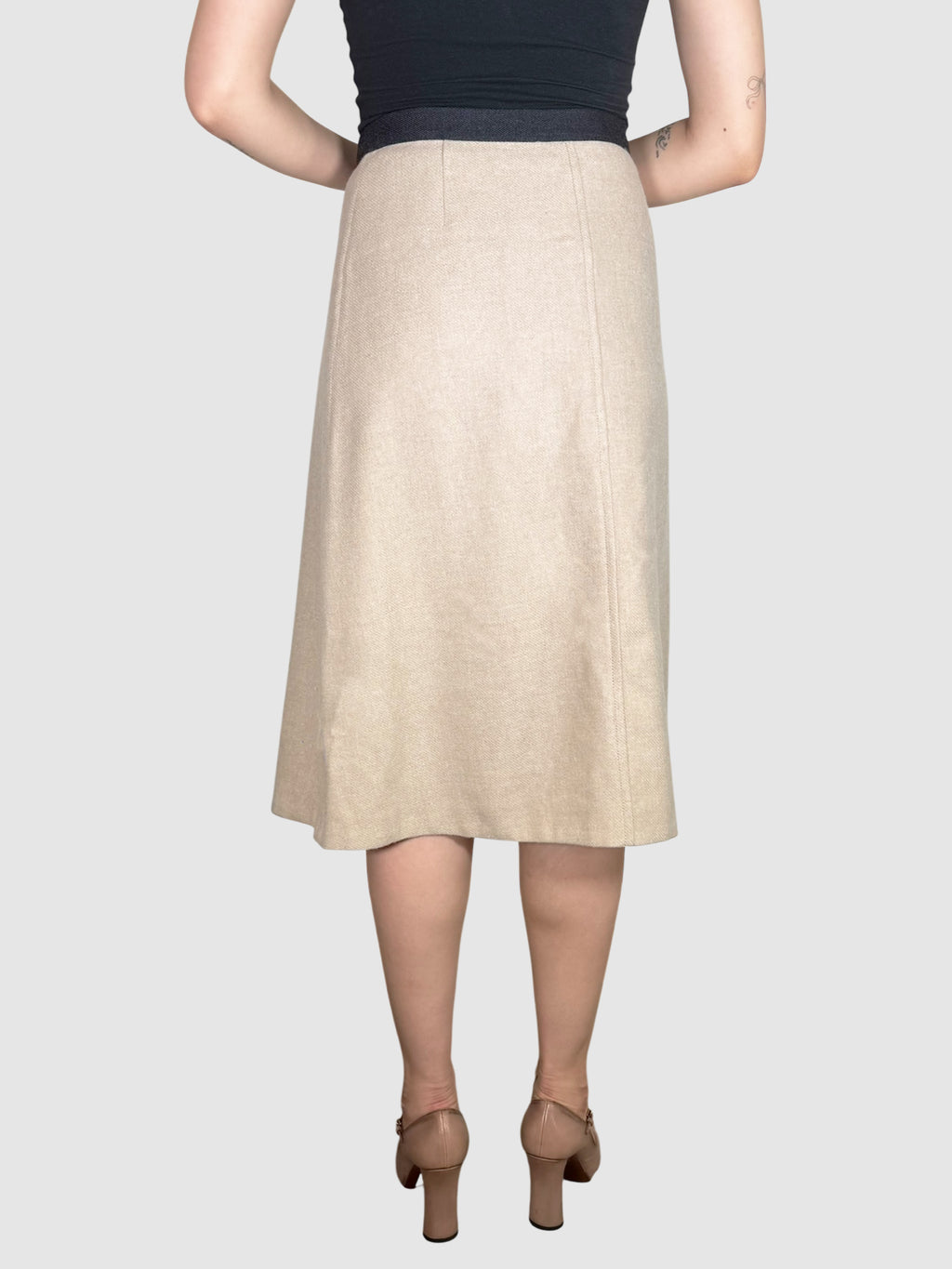 Asymmetrical Wool Skirt