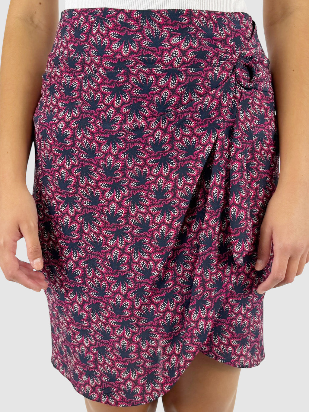 Floral Silk Skirt