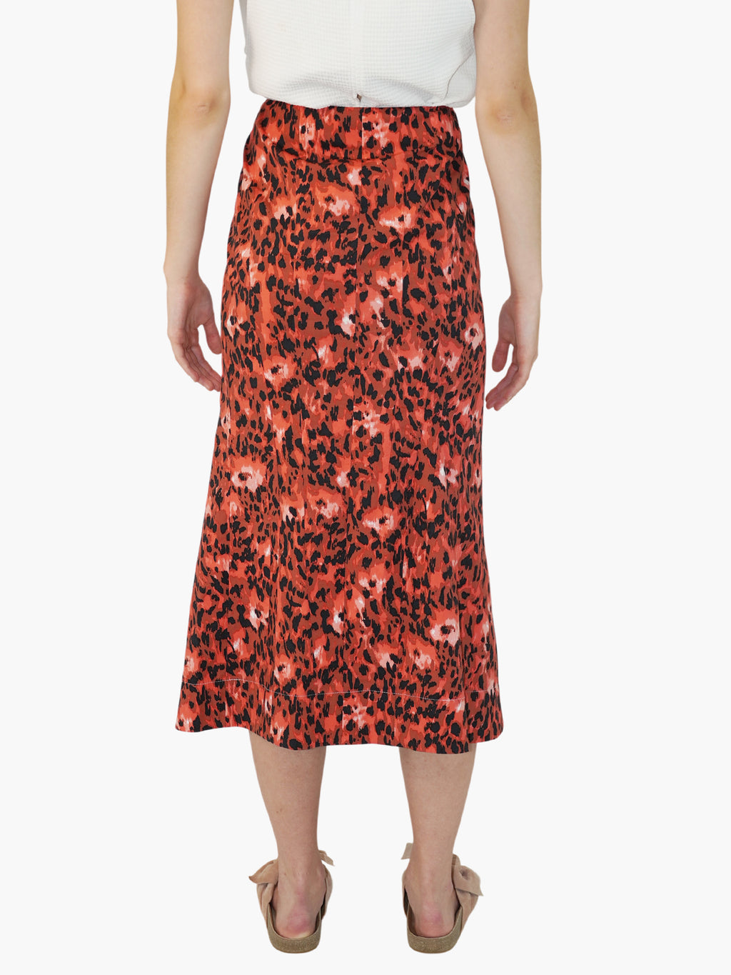 Floral Leopard Print Skirt
